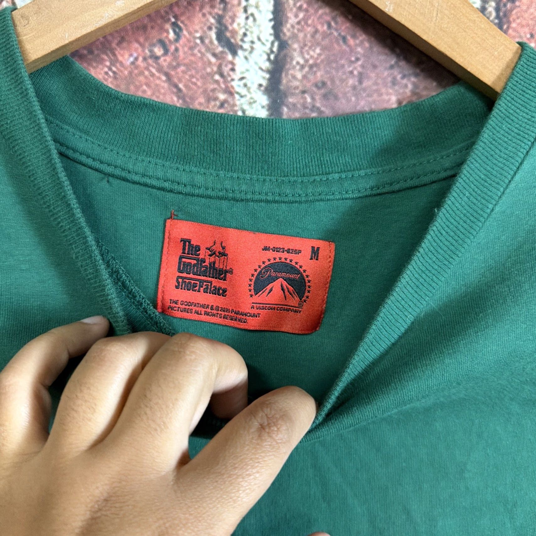 Palace Paramount The Godfather 50th Anniv Shoe Palace Green Short Sleeve Tee M Size US 31 - 3 Thumbnail