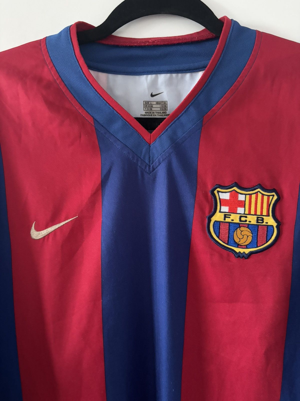 Barcelona nike 2002/2003 domowa Saviola Vintage — zdjęcie 5