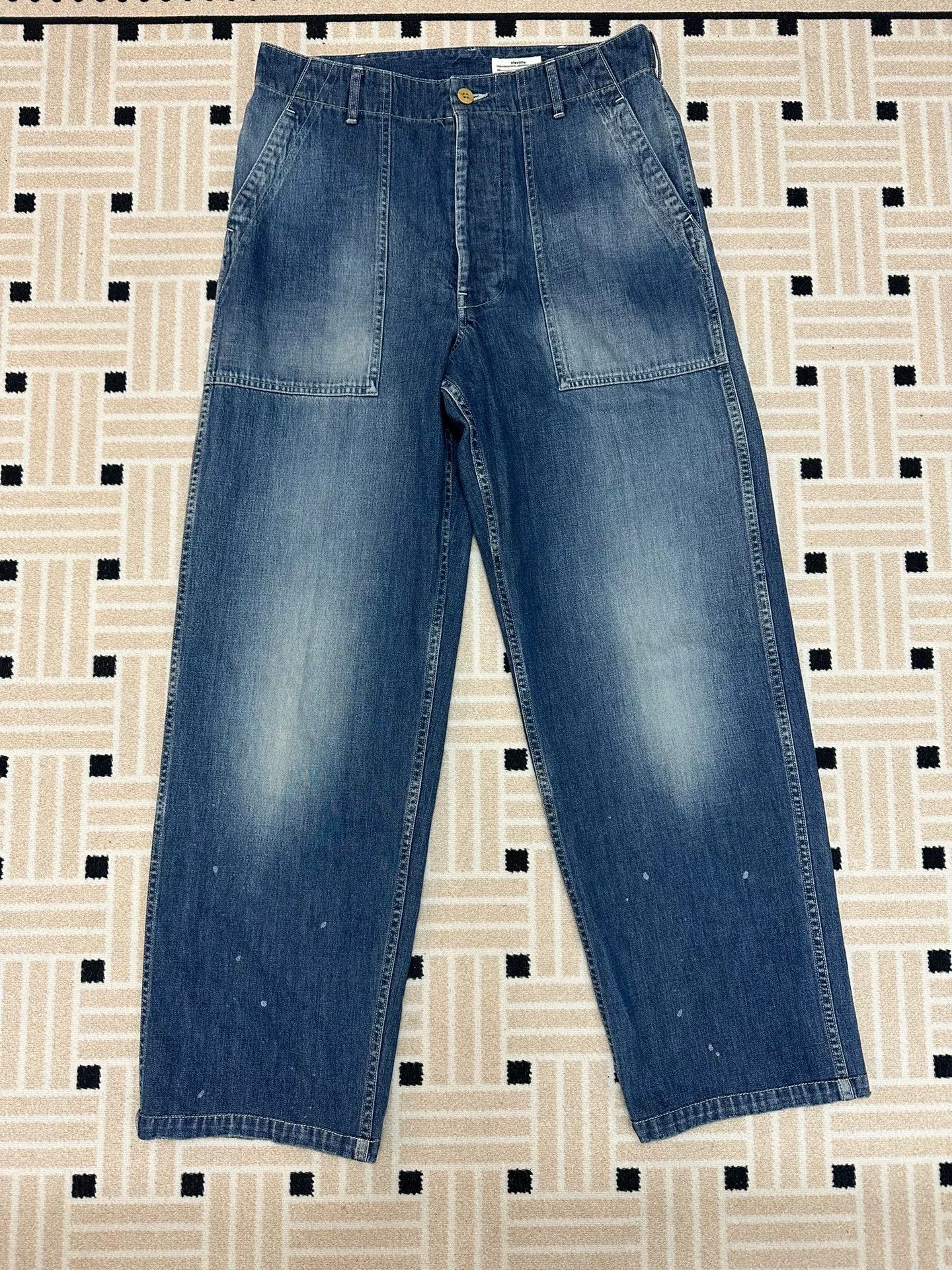 Visvim VISVIM SS BENNING DAMAGED DENIM PANTS Size US 26 / EU 42 - 1 Thumbnail
