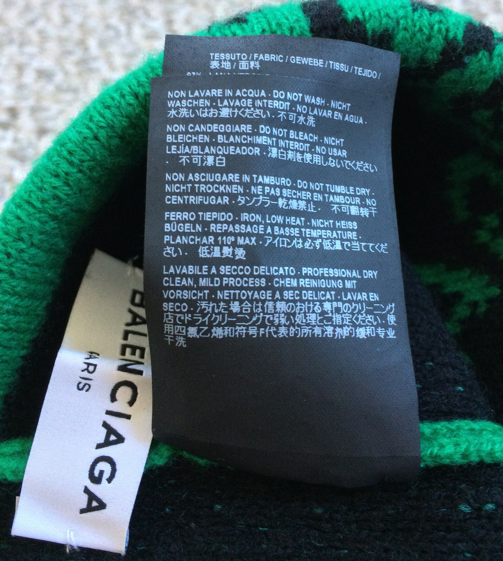 Balenciaga Balenciaga Wave Logo Beanie Hat Size ONE SIZE - 7 Thumbnail