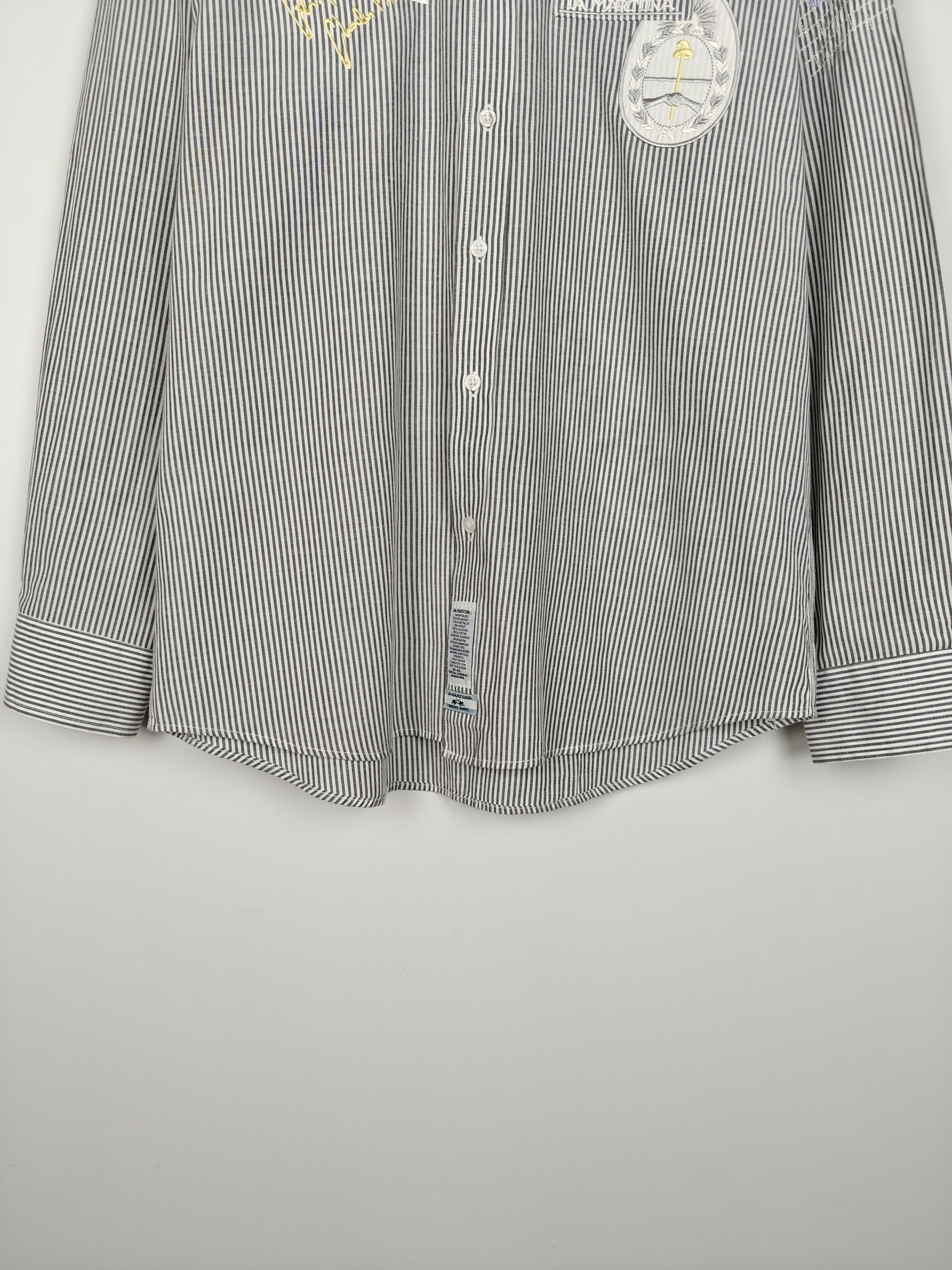 La Martina La Matrina Shirt Striped Collared Buenos Aires XXL Size US XXL / EU 58 / 5 - 3 Thumbnail