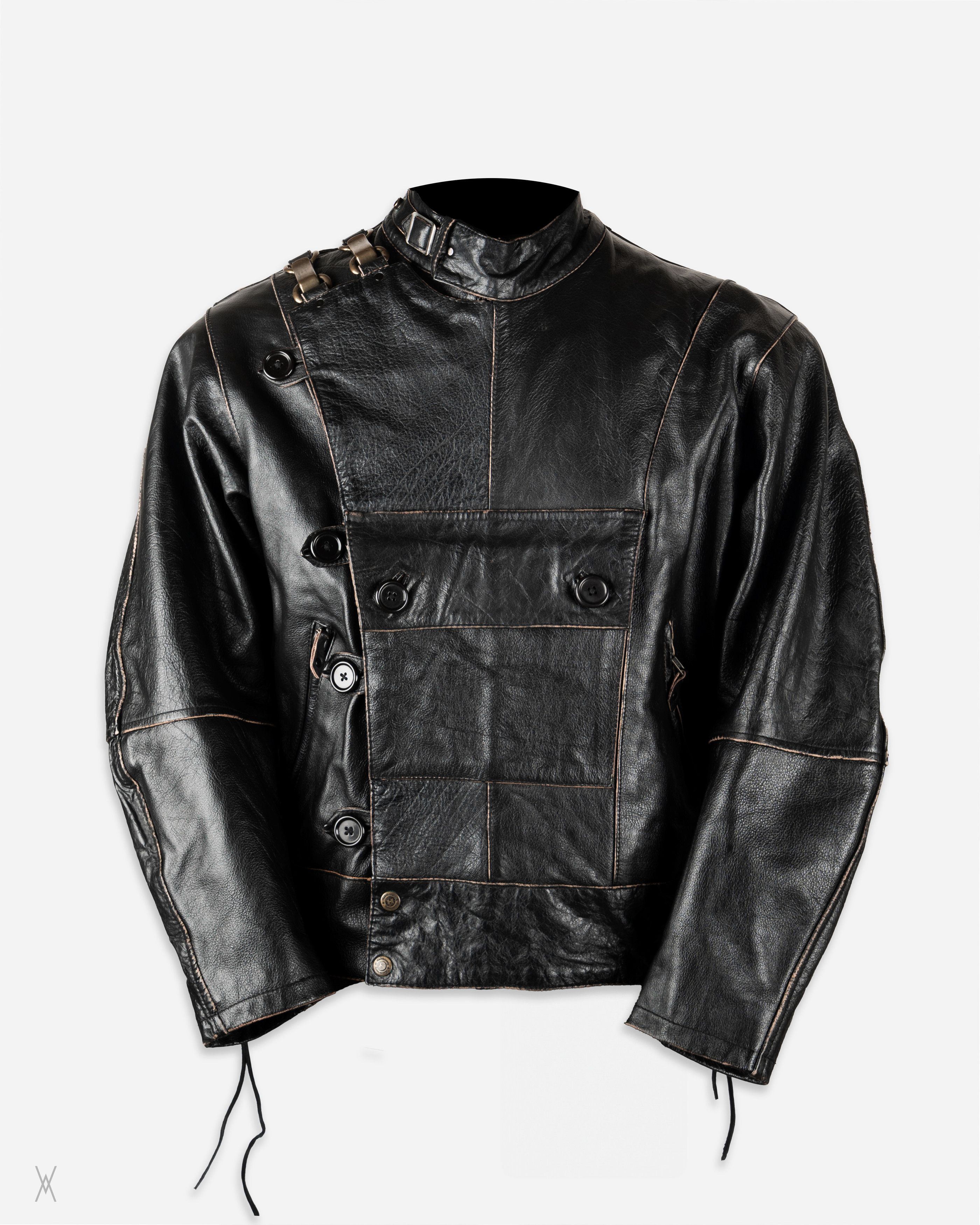 Vintage Swedish Army motorcycle jacket reproduction Size US M / EU 48-50 / 2 - 2 Thumbnail