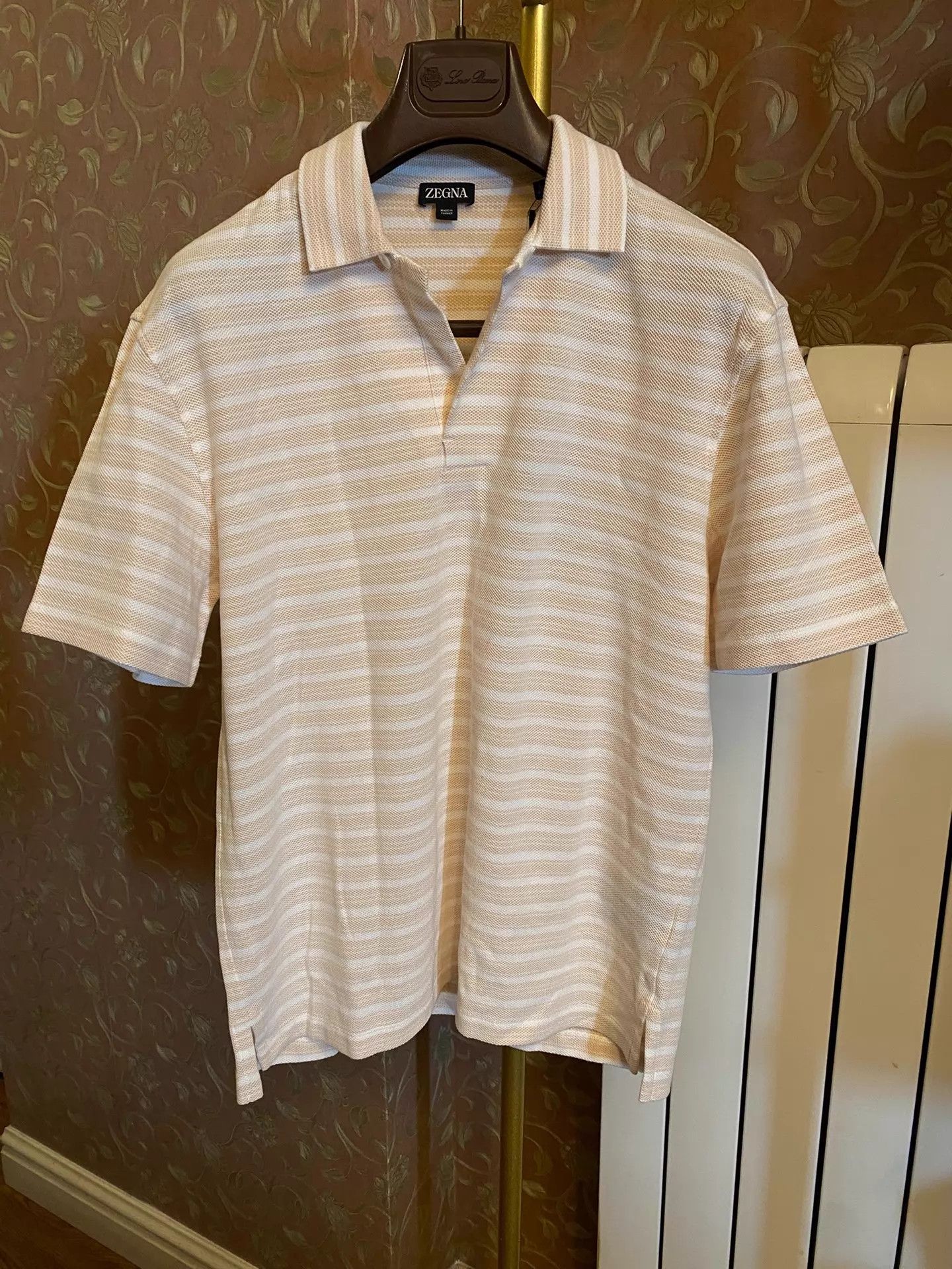 Ermenegildo Zegna ZEGNA New Logo Seagull Collar 1B SS Polo NWT Sz 48 Size US M / EU 48-50 / 2 - 1 Thumbnail