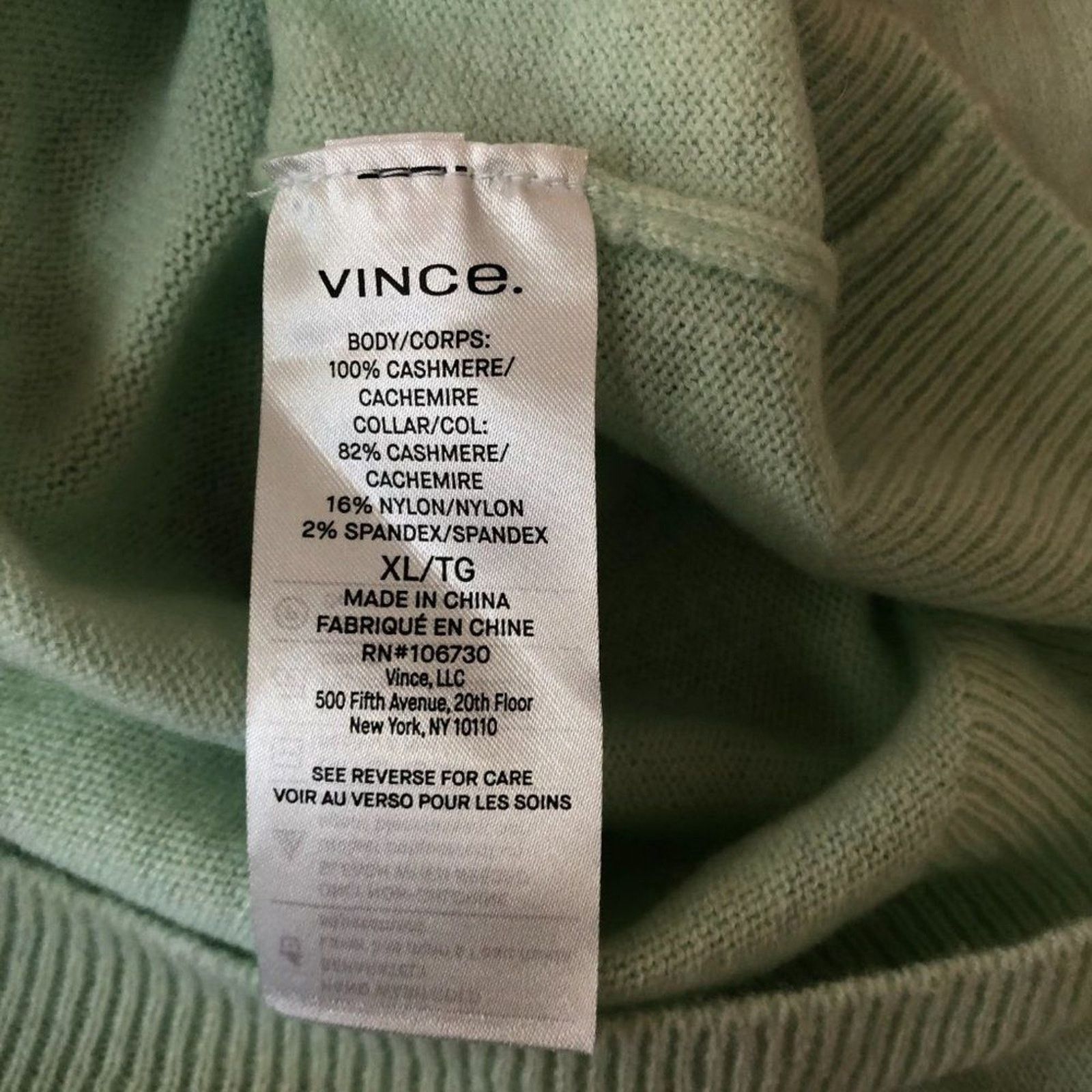 Vince Ballet Neck Cashmere Sweater from Vince Size XL / US 12-14 / IT 48-50 - 12 Thumbnail