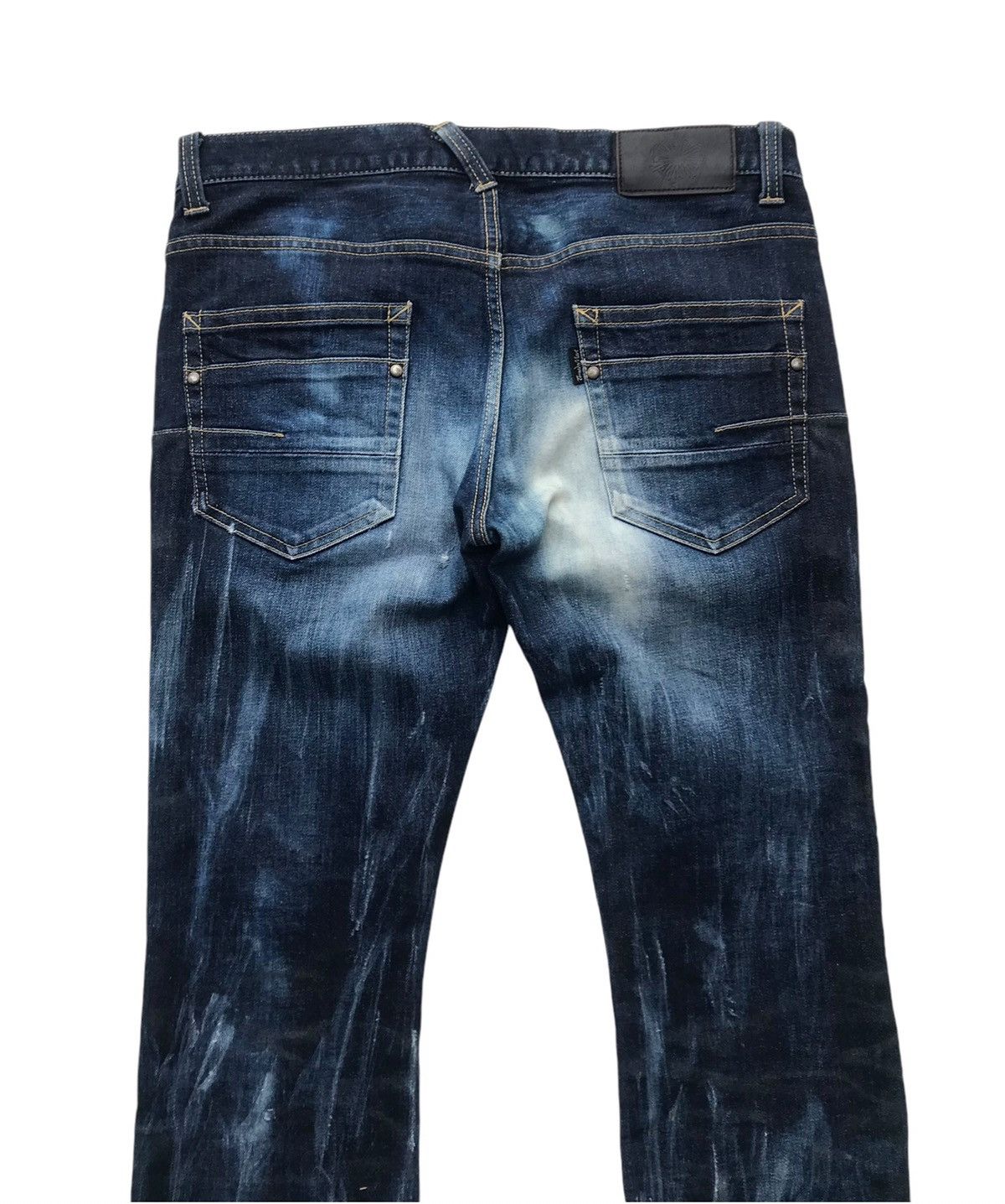 If Six Was Nine Tornado Mart Japan Bleached Distressed Denim Size US 34 / EU 50 - 11 Thumbnail