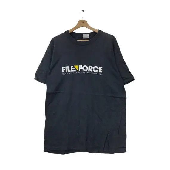 Vintage Vtg 90’ FILE FORCE MACINTOSH Software Tee Shirt Computer Size US M / EU 48-50 / 2 - 1 Thumbnail