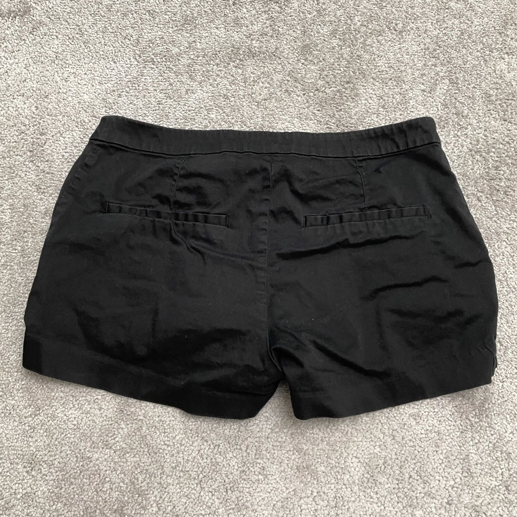 H&M H&M Shorts Womens 10 Black Chino Cotton Stretch Casual Pockets Mid Rise Size 32" / US 10 / IT 46 - 2 Thumbnail