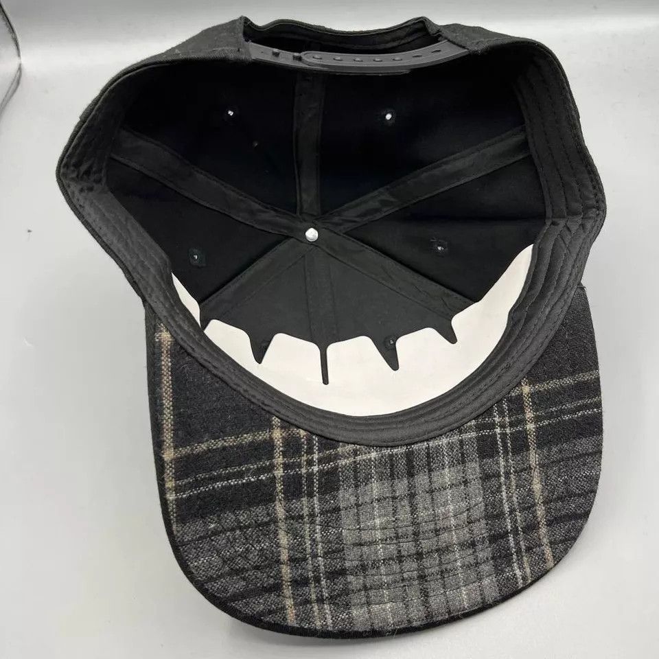 Other Z1R Motorcycle Hat Men Black Plaid Snap Back Cap Size ONE SIZE - 5 Thumbnail