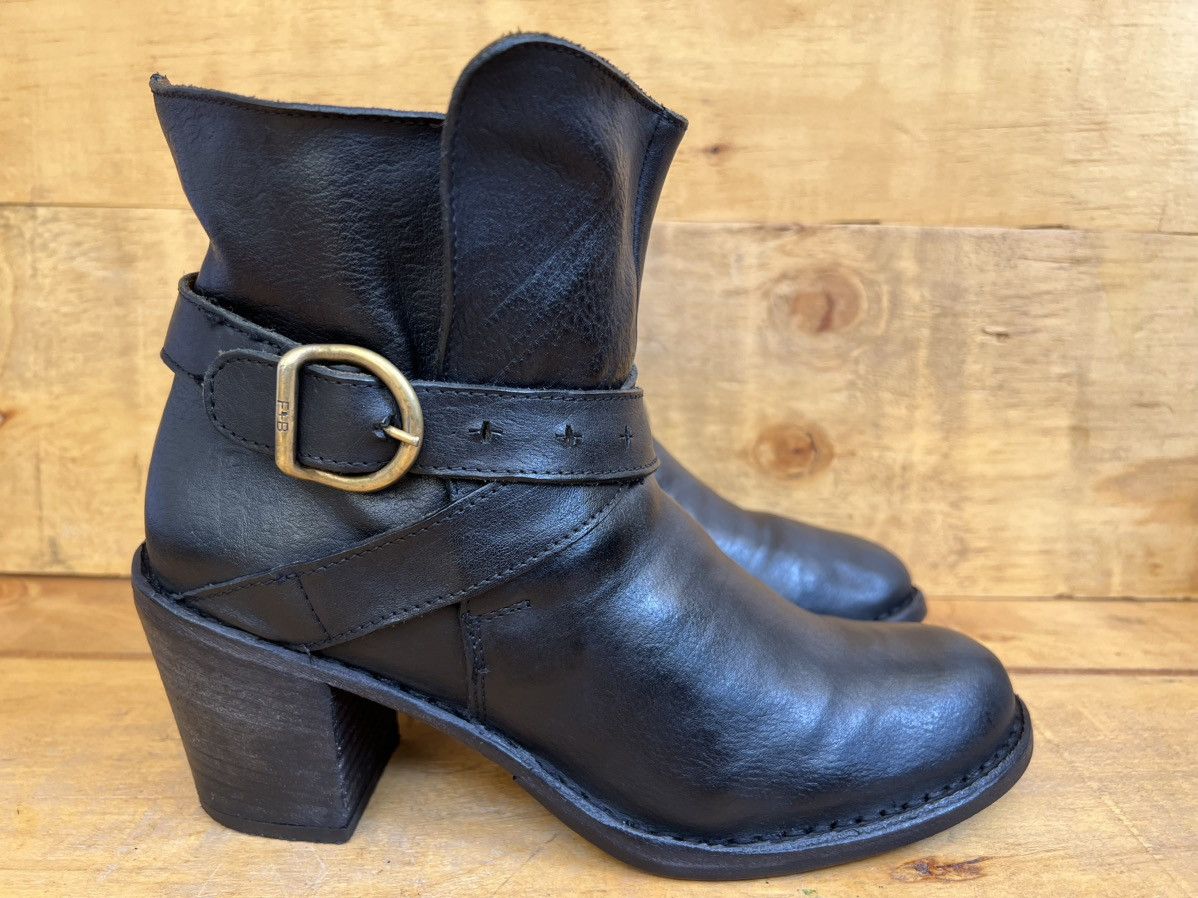 Fiorentini + Baker Fiorentini+Baker leather Buckle Ankle Boots Heel Booties Size US 10 / IT 40 - 6 Thumbnail