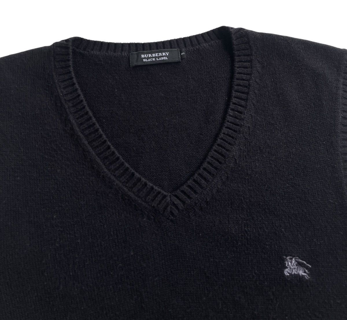 Burberry Burberry Black Knit Vest Sweater Size US M / EU 48-50 / 2 - 3 Thumbnail