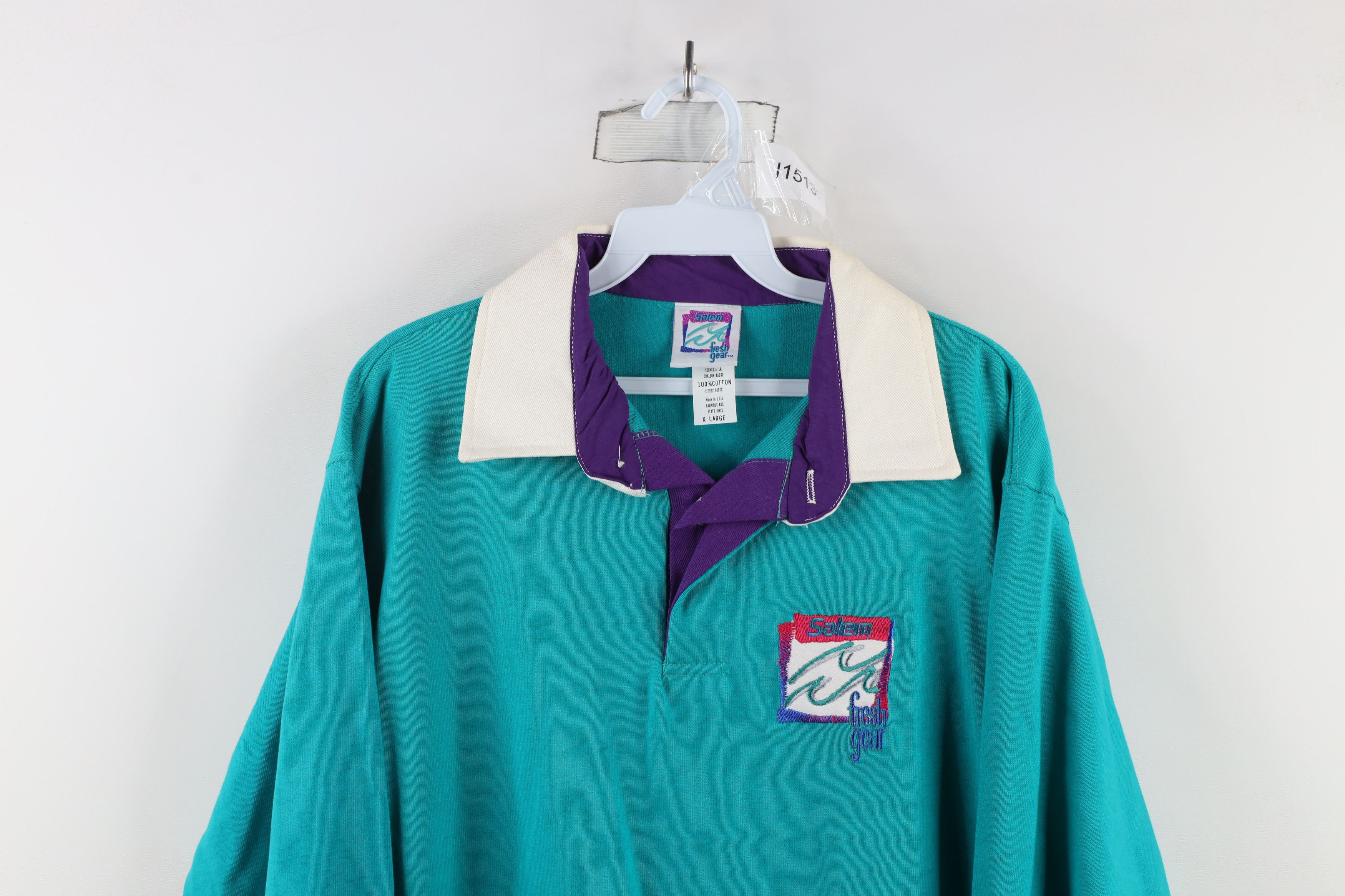 Vintage Vintage 90s Salem Cigarettes Fresh Heavyweight Rugby Polo Size US XL / EU 56 / 4 - 2 Thumbnail