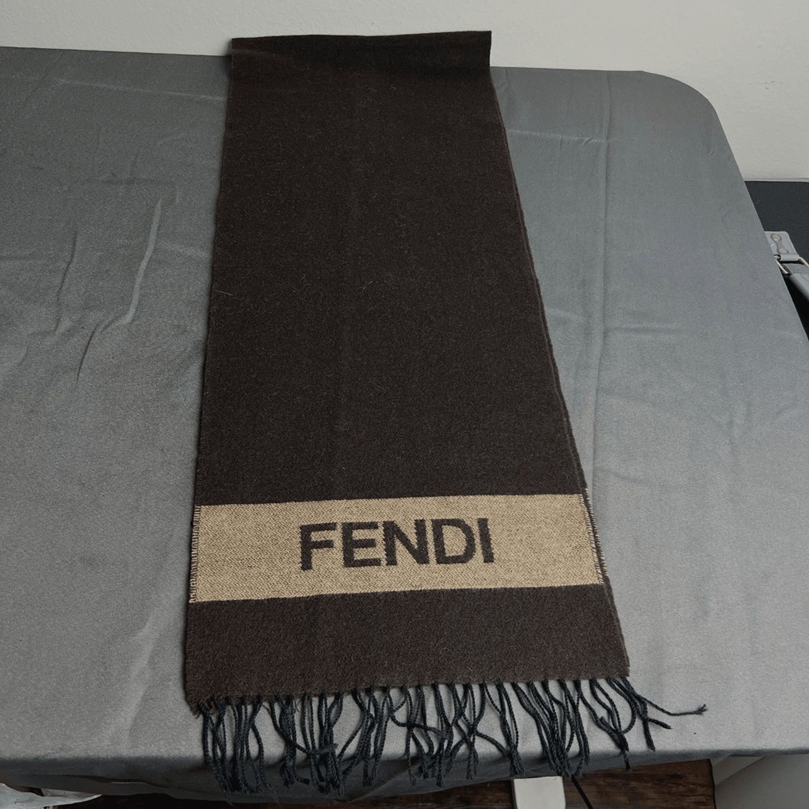 Fendi FENDI WOOL GRAPHIC SCARF Size ONE SIZE - 1 Thumbnail