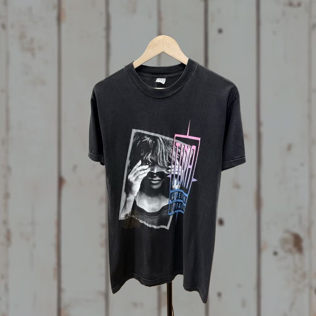 Etro VINTAGE Tina Turner Foreign Affair Tour T-Shirt 80s Black M Mens T-Shirt Size US M / EU 48-50 / 2 - 1 Thumbnail