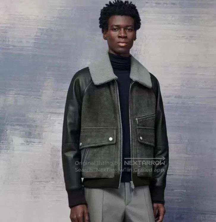 Hermes Hermes Forest Green Fur Collar Zipper Sheepskin Leather Ja Size US M / EU 48-50 / 2 - 8 Thumbnail