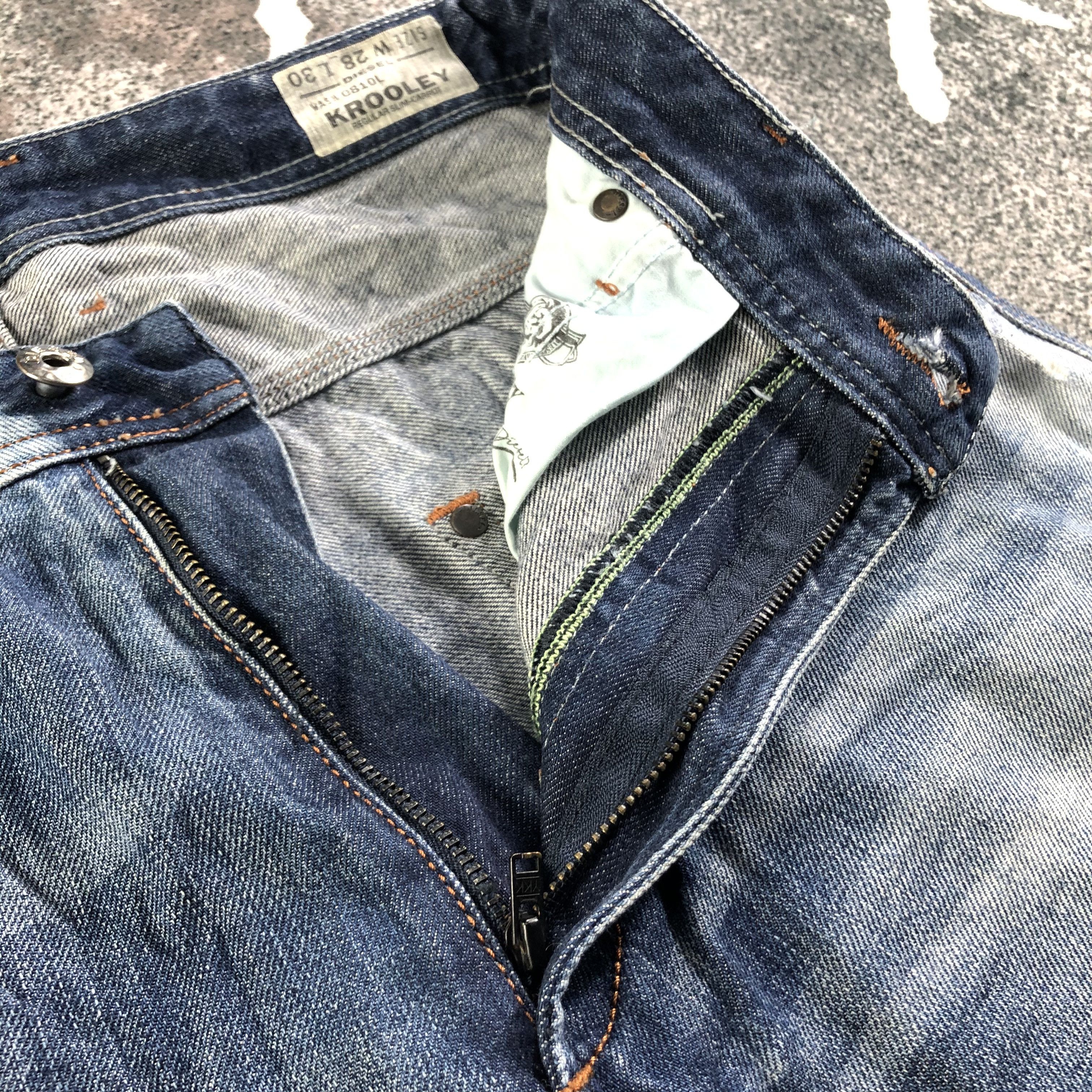 Diesel Diesel Krooley Jeans Ripped Denim KJ2824 Size US 28 / EU 44 - 8 Thumbnail