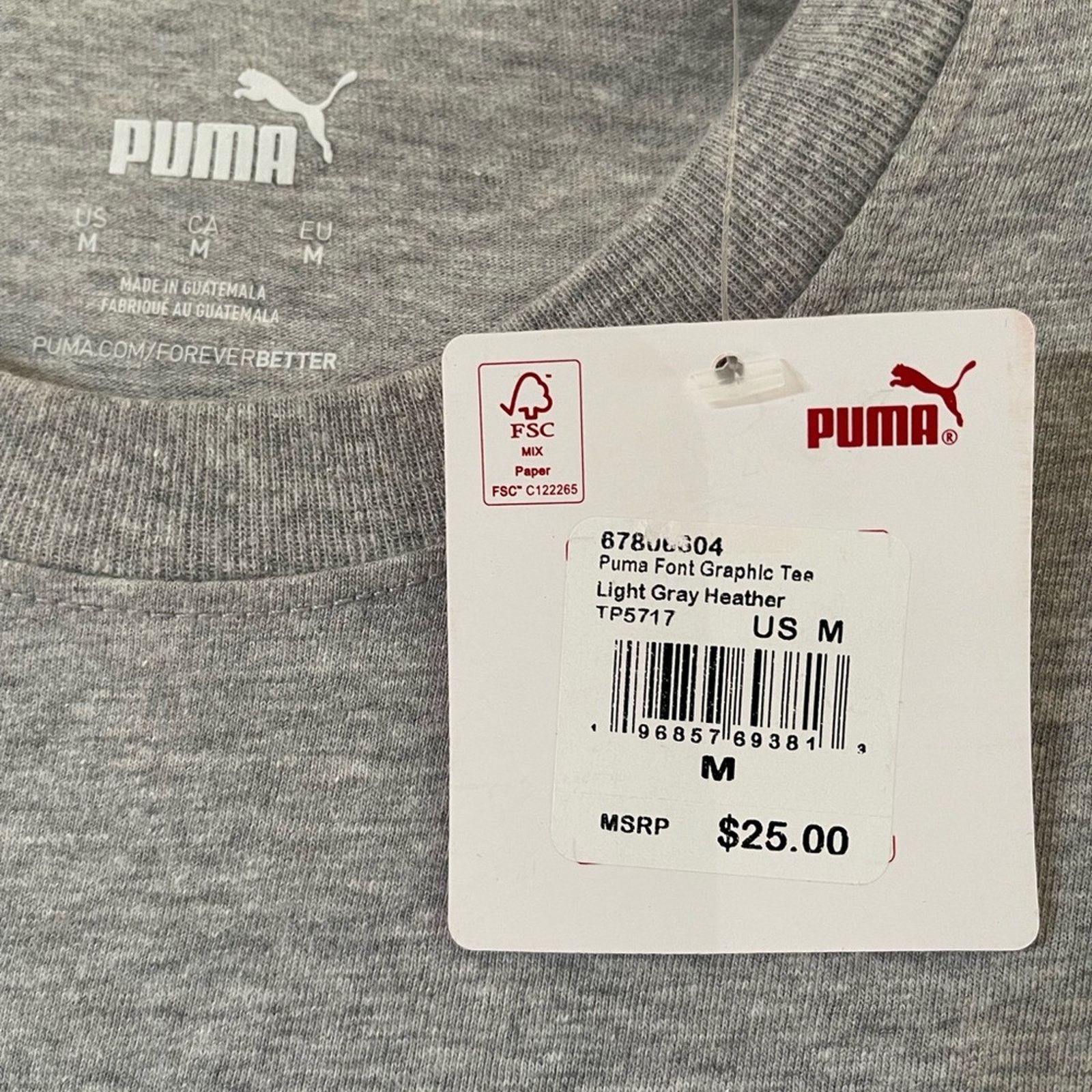 Puma NWT MEN’S PUMA GRAPHIC T-SHIRT SIZE M Size US M / EU 48-50 / 2 - 3 Thumbnail