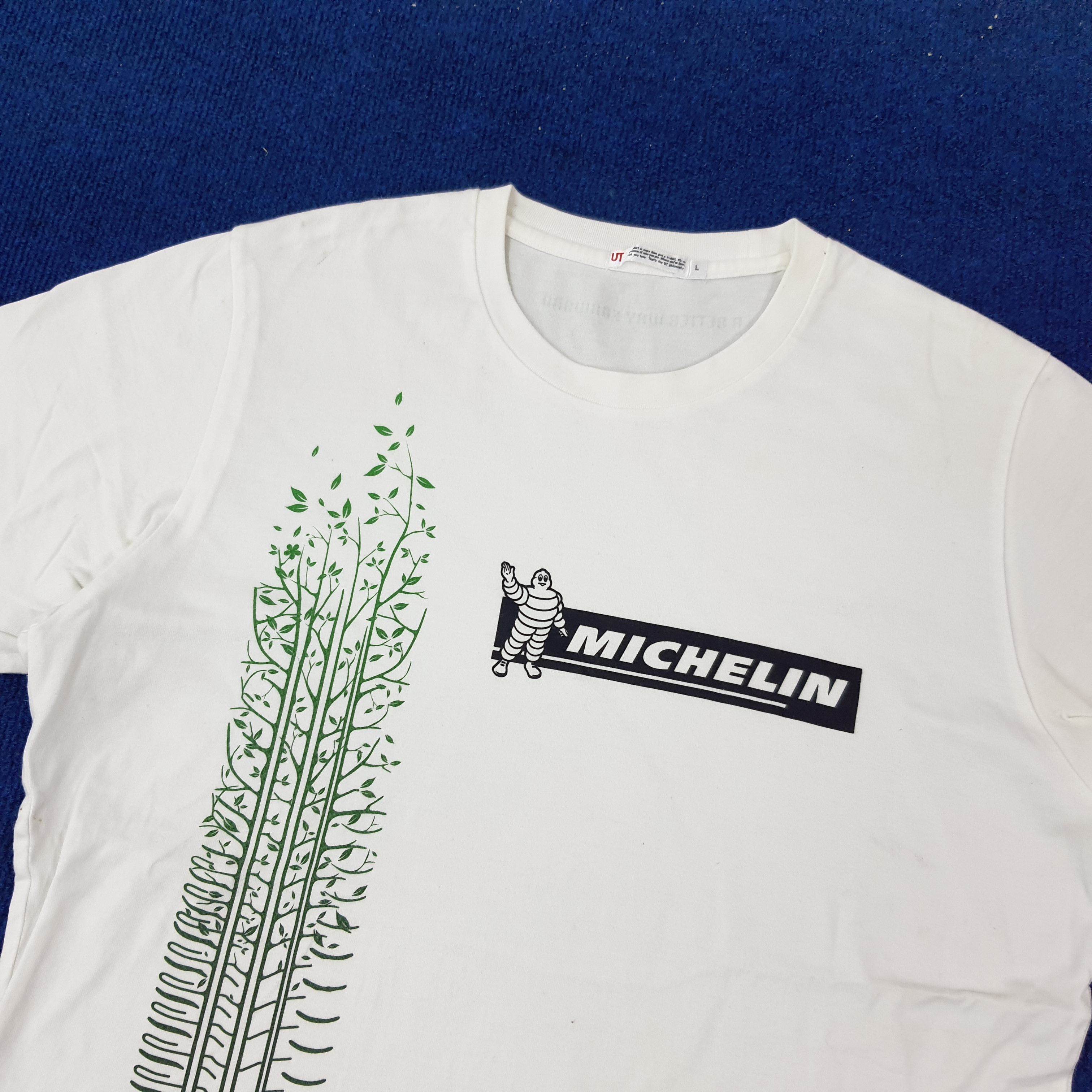 Vintage Vintage Michelin Motorsports Tshirt C219N47 Size US M / EU 48-50 / 2 - 2 Thumbnail