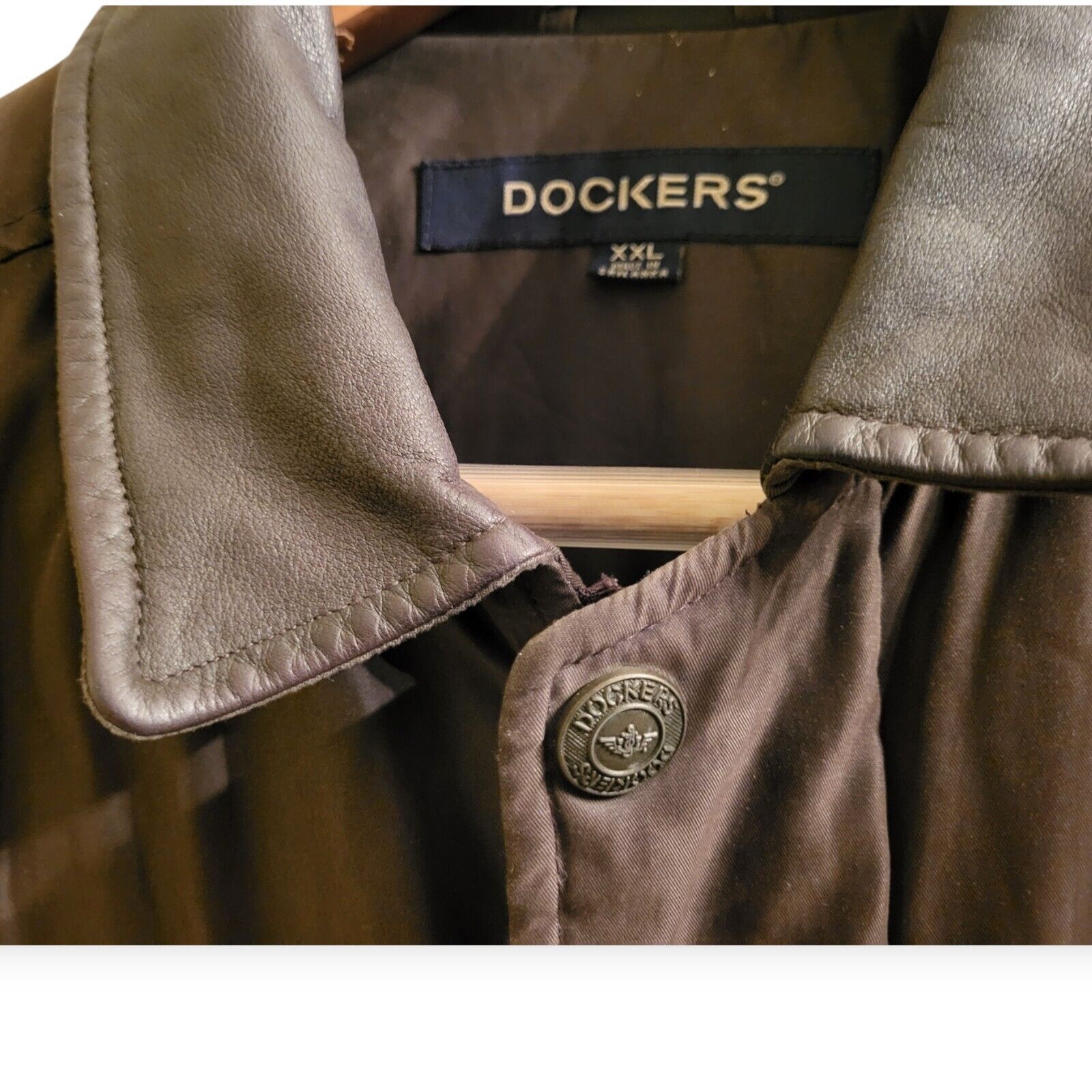 Dockers Dockers Jacket XXL Micro Fiber & Leather Trim Lightly Worn Size US XXL / EU 58 / 5 - 5 Thumbnail