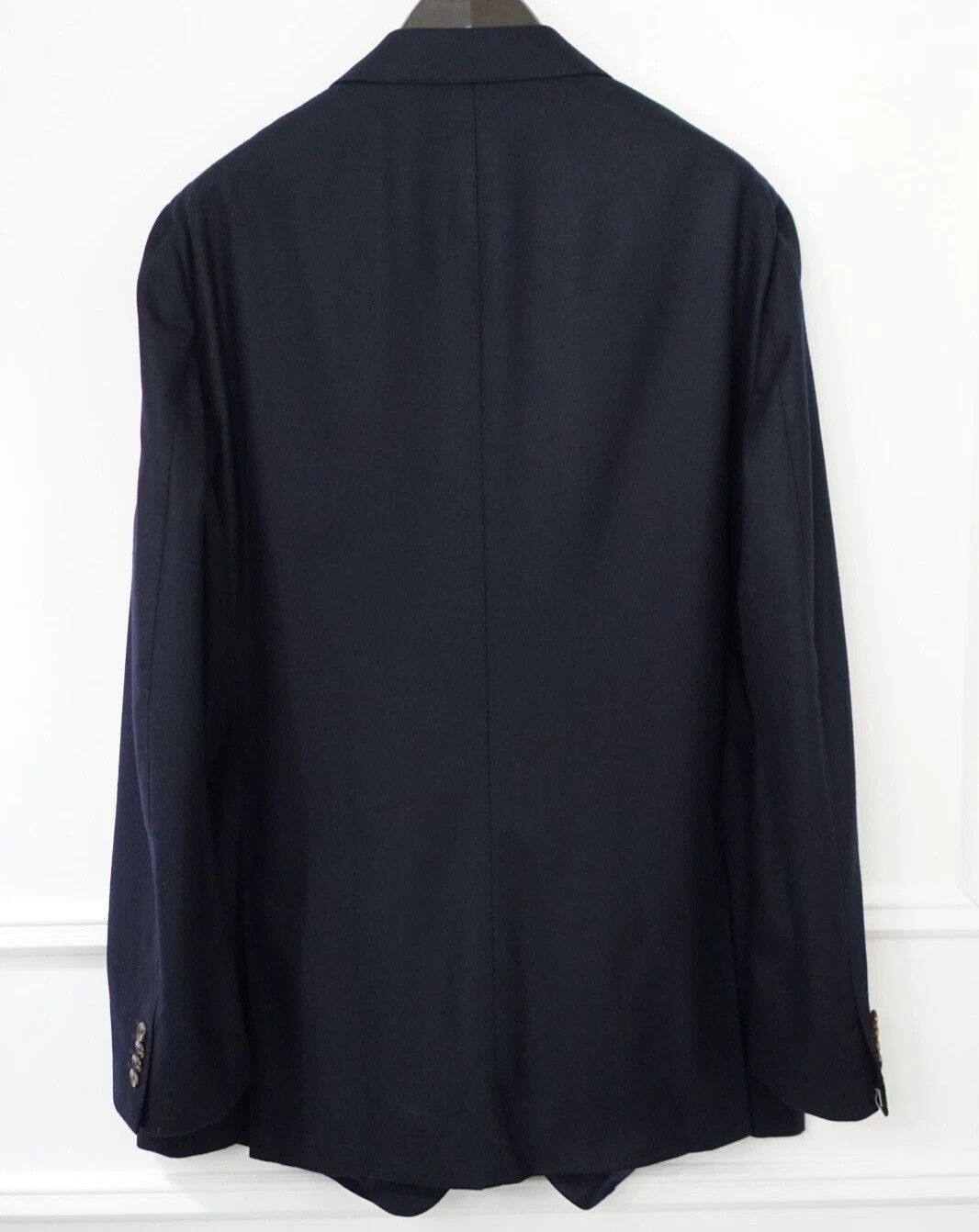Suitsupply Men Suitsupply Blazer Navy Circular Flannel La Spalla US54 Size 54R - 2 Thumbnail