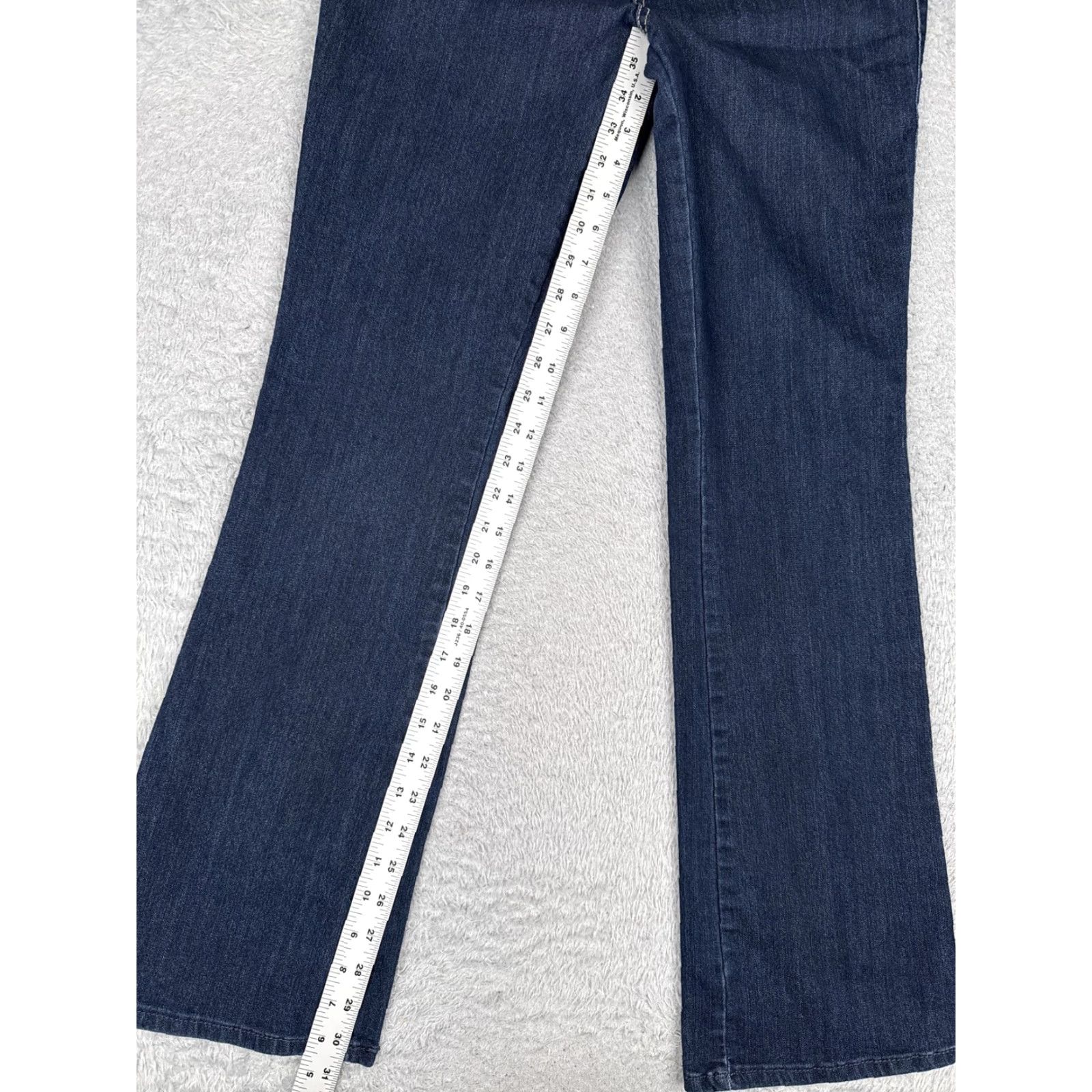Vintage N62 Signature Fit Bootcut Jeans Womens 6 Blue Dark Wash Mid Rise Stretch 28x31 Size 28" / US 6 / IT 42 - 7 Thumbnail