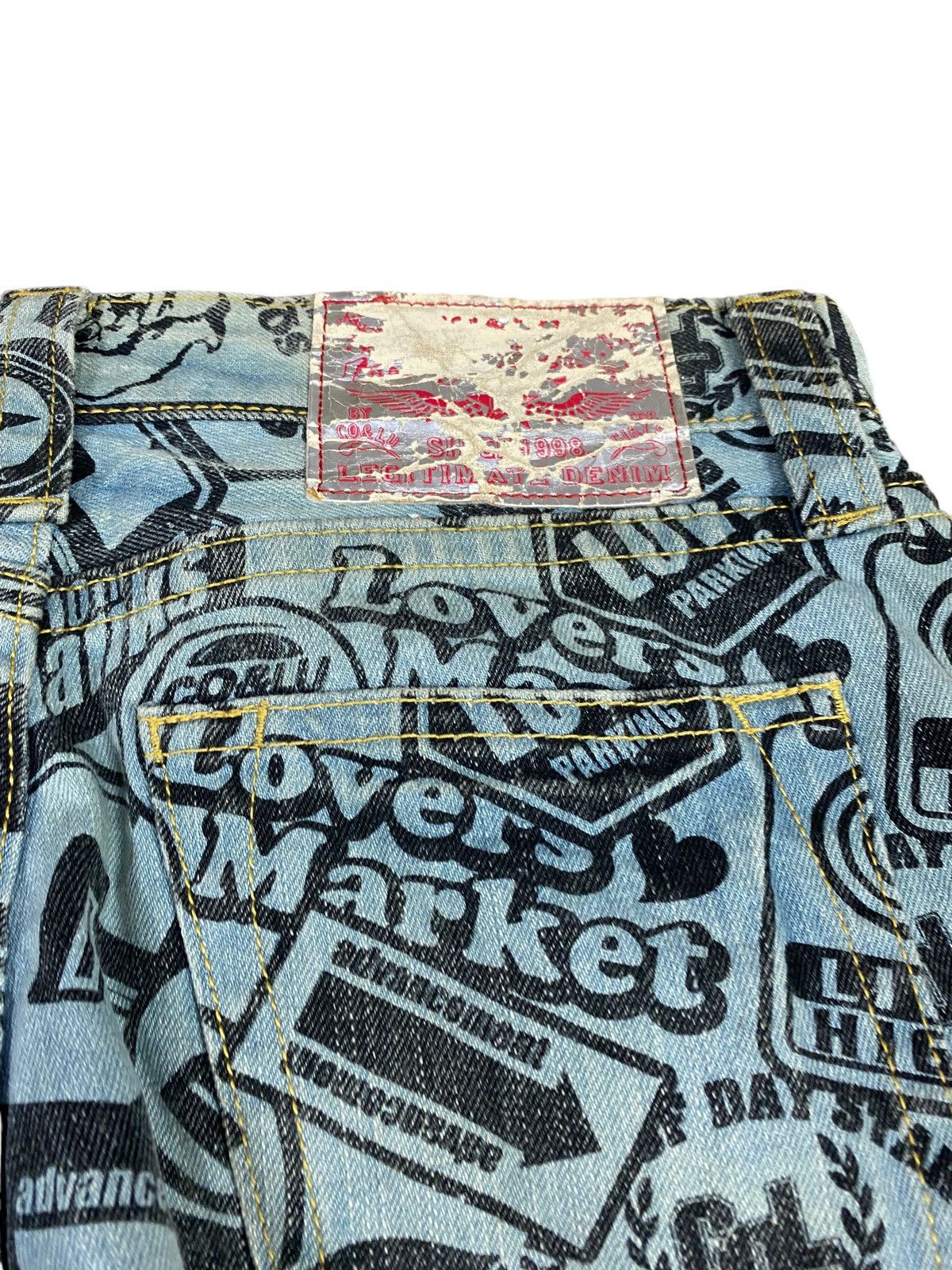 Japanese Brand Japanese brand X co lu co&lu overprint jeans Size US 34 / EU 50 - 7 Thumbnail