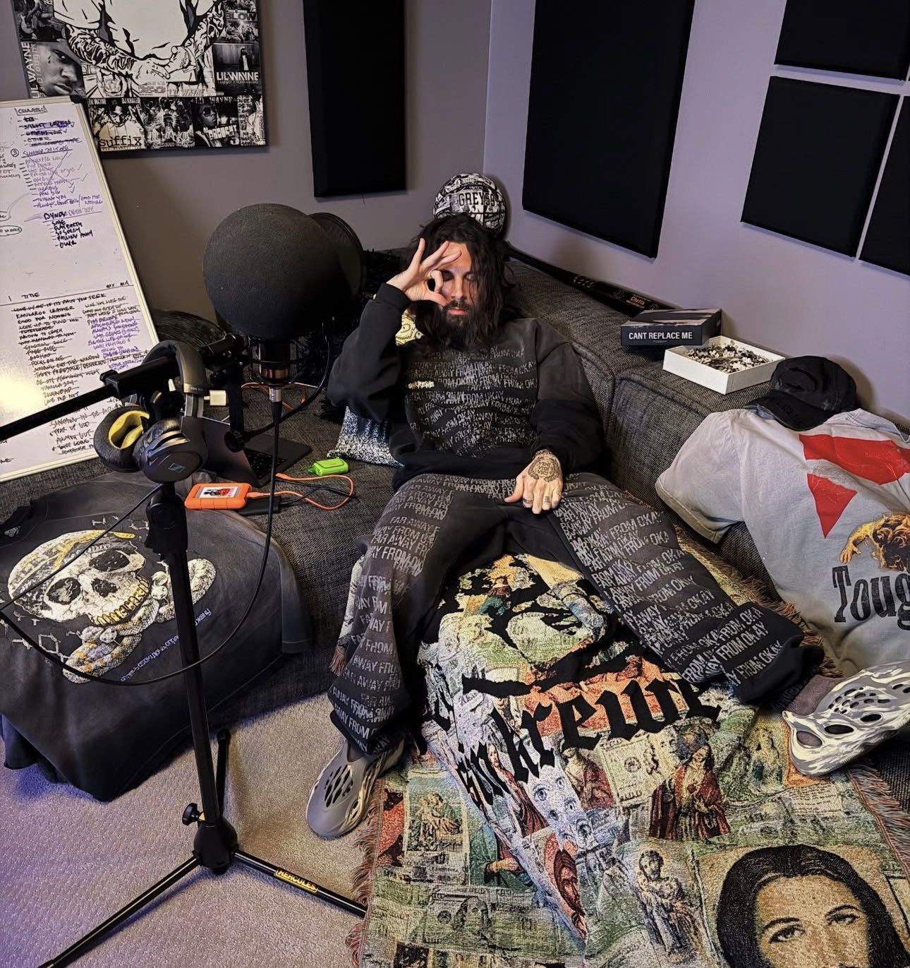 G59 Records × STAFF WORKFORCE sin krewe chetta far away from ok sweatpants distressed ftp Size US 34 / EU 50 - 3 Thumbnail