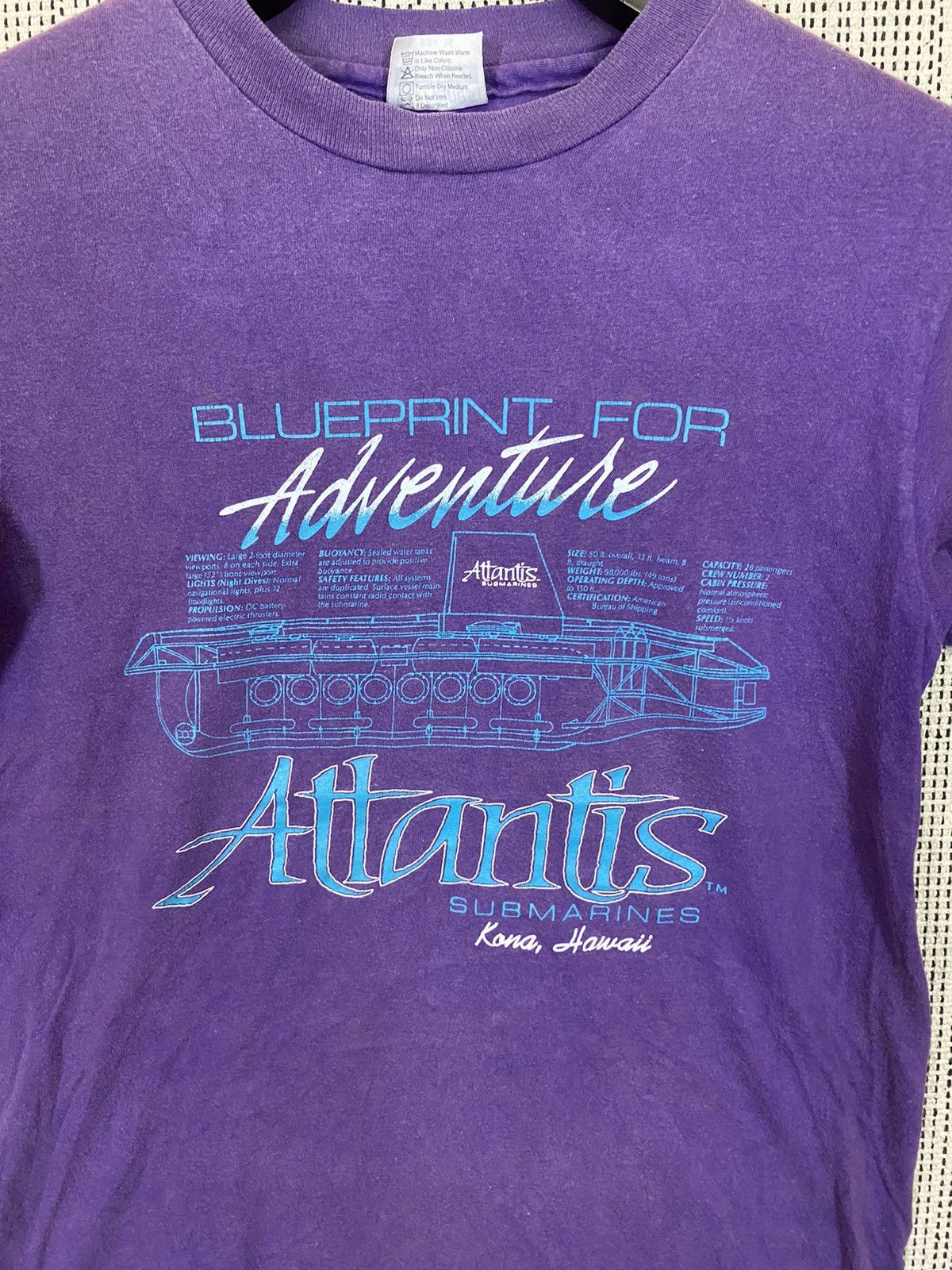 Hanes × Vintage Vintage 90s attanis submarines tshirt Size US S / EU 44-46 / 1 - 5 Thumbnail