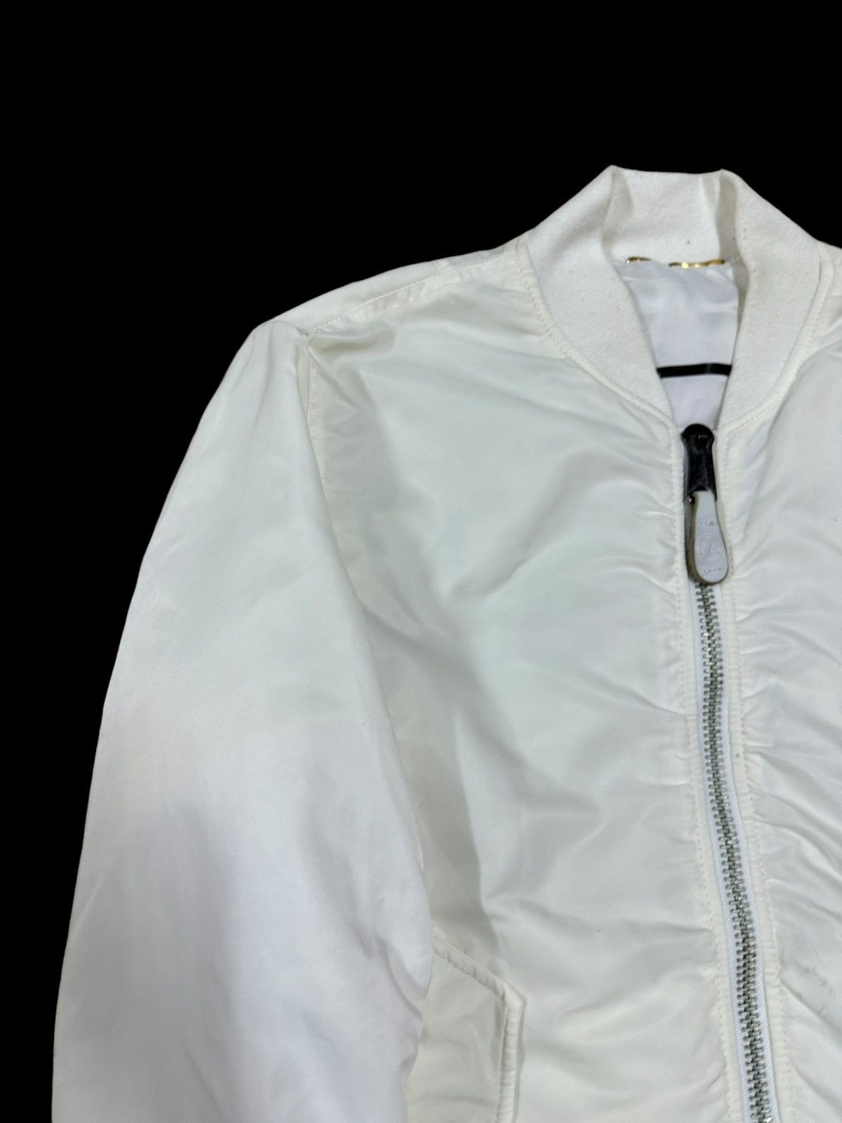 Alpha Industries Alpha Industries X Larne White Ma-1 Bomber Jacket Size US M / EU 48-50 / 2 - 8 Thumbnail