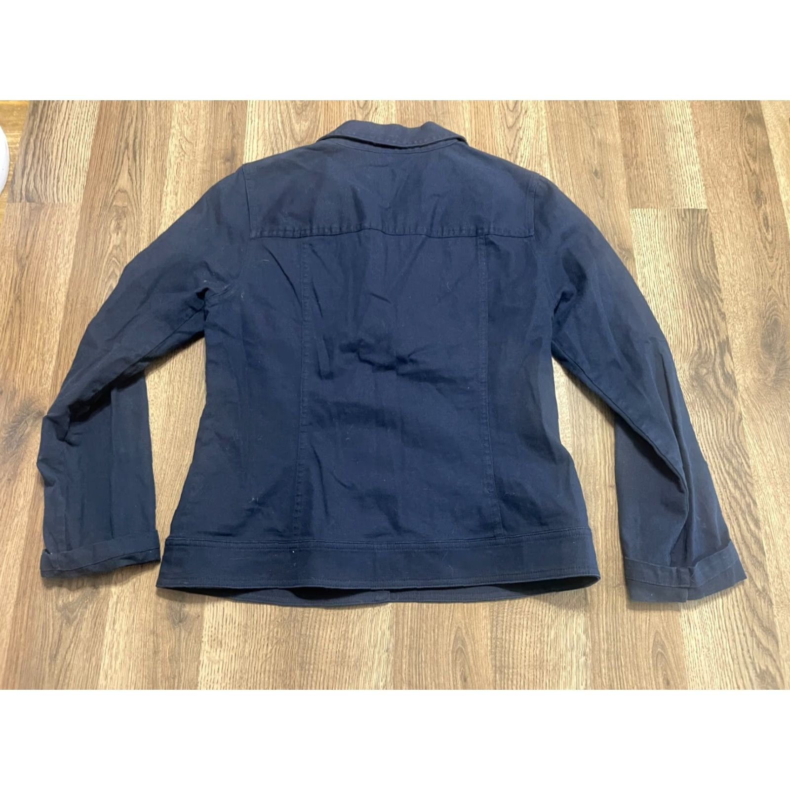 Vintage Christopher & Banks Jacket Women’s Size Small Blue Button Up Denim Jacket Size 28" / US 6 / IT 42 - 2 Thumbnail