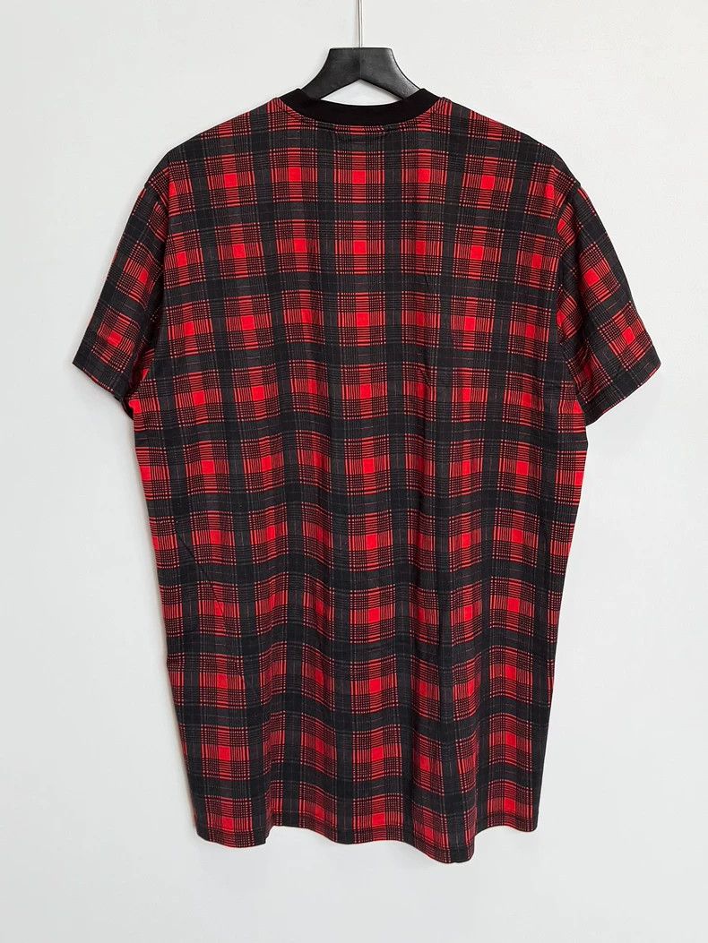 Givenchy Givenchy Red Checkered Doberman Short-Sleeved T-Shirt Size US XS / EU 42 / 0 - 4 Thumbnail