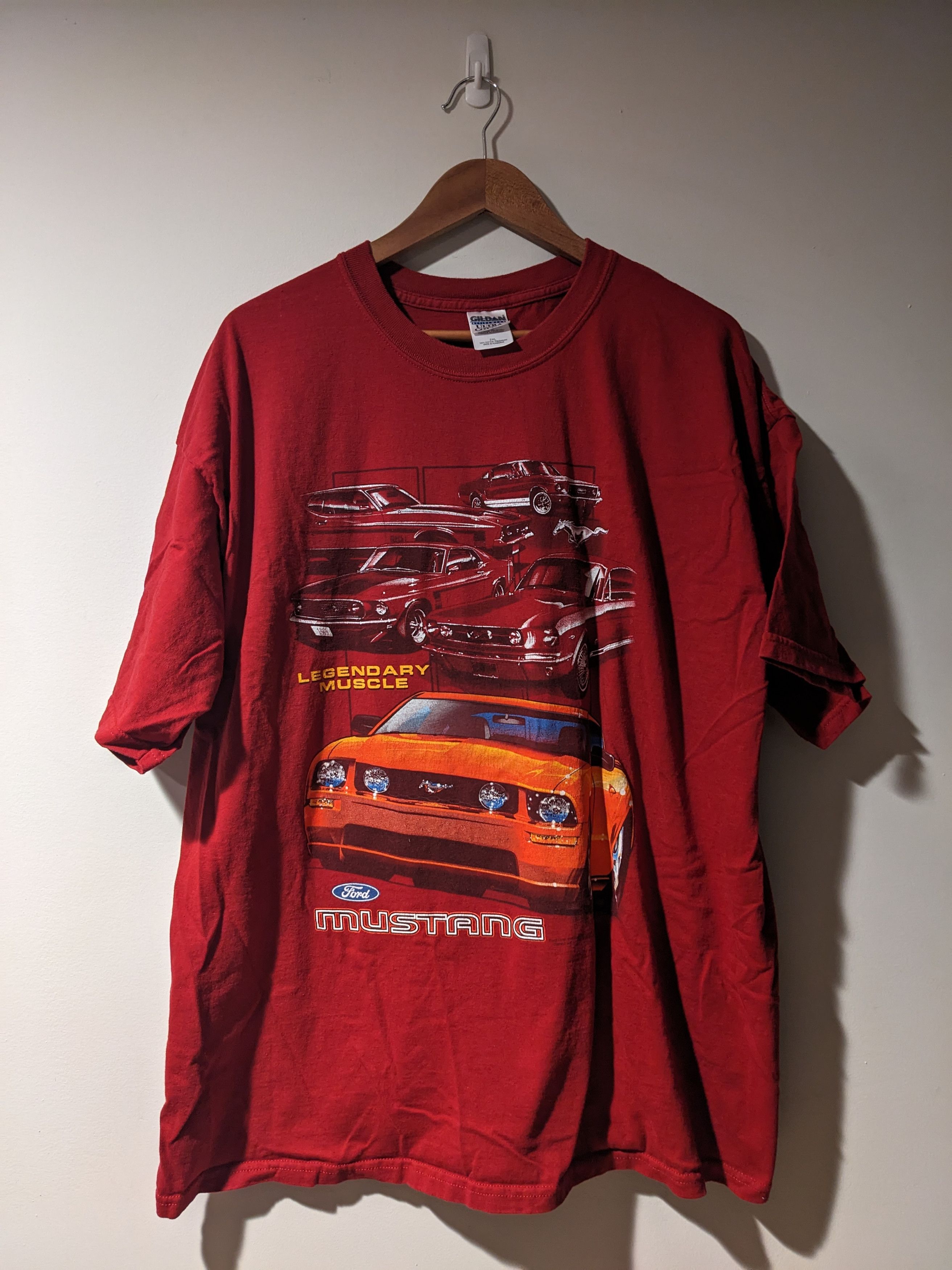 Mustang × Vintage Vintage Y2K Mustang Legendary Muscle Racing Speedway T-Shirt Size US XXL / EU 58 / 5 - 1 Thumbnail