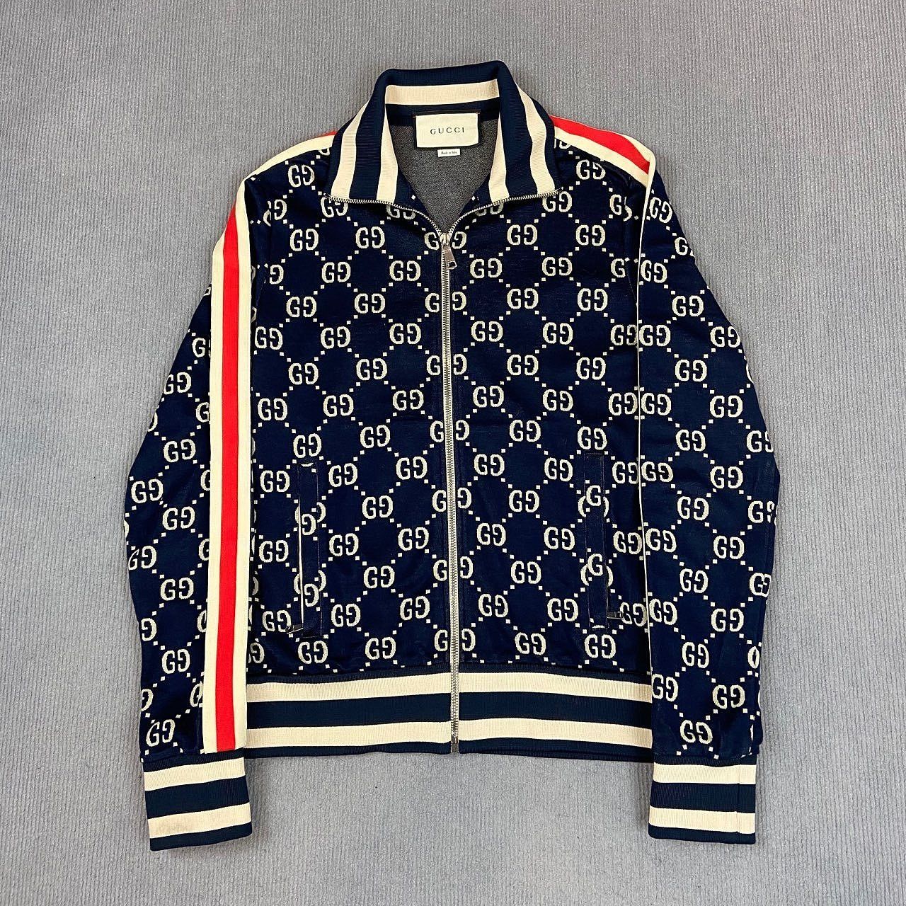 Gucci GG Monogram Zip-Up Track Jacket Size XS