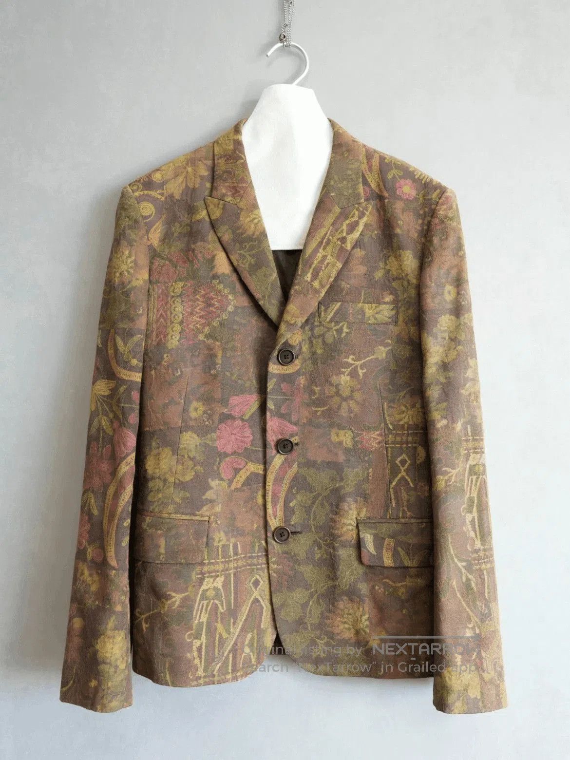 Yohji Yamamoto Sz 2 Yohji Yamamoto Pour Homme Flowers Print Jacket. Size US M / EU 48-50 / 2 - 1 Thumbnail