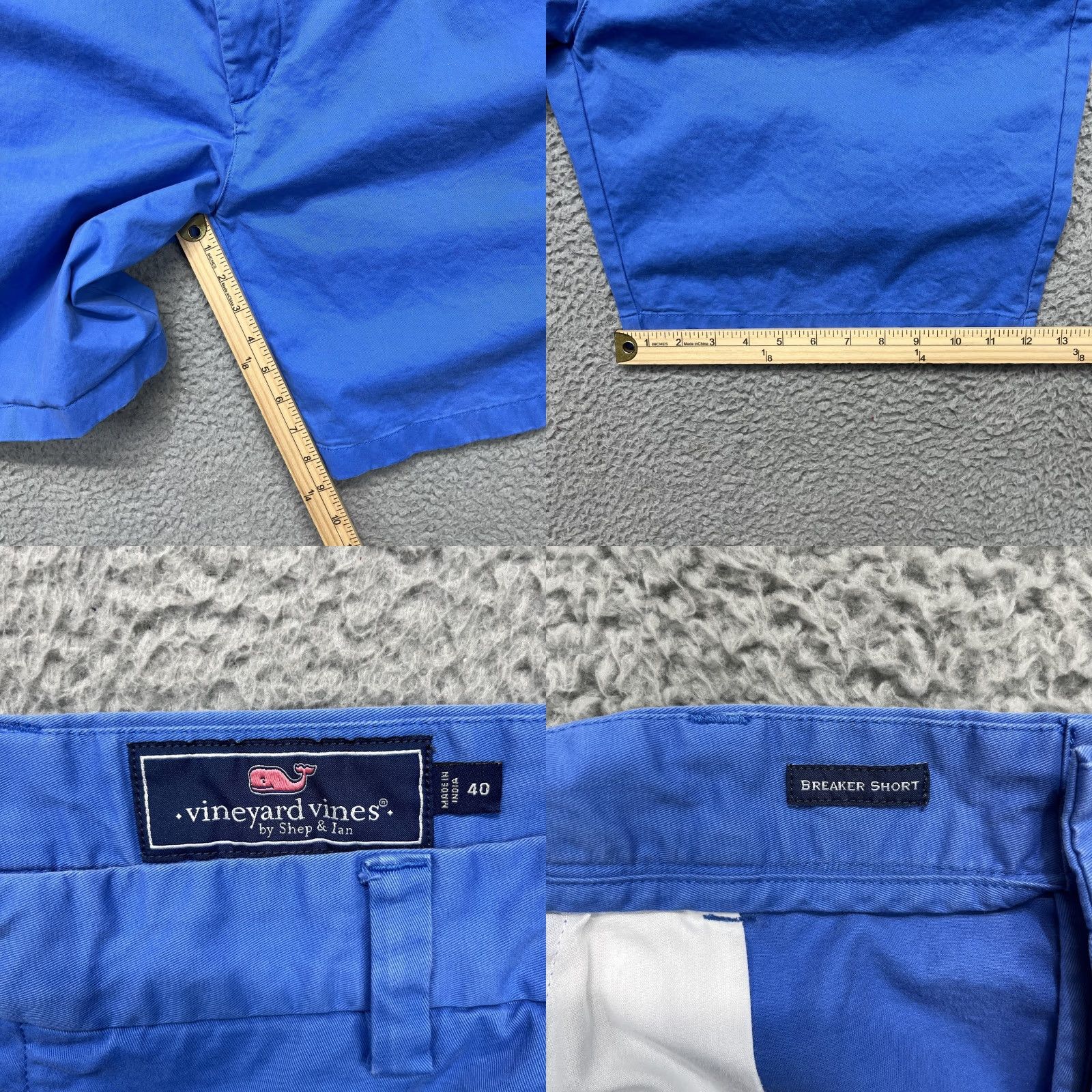 Vineyard Vines VINTAGE? No. Vineyard Vines Breaker Shorts Mens 40 Blue Stretch Chino Golf Casual Summer Mens Size US 40 / EU 56 - 9 Thumbnail