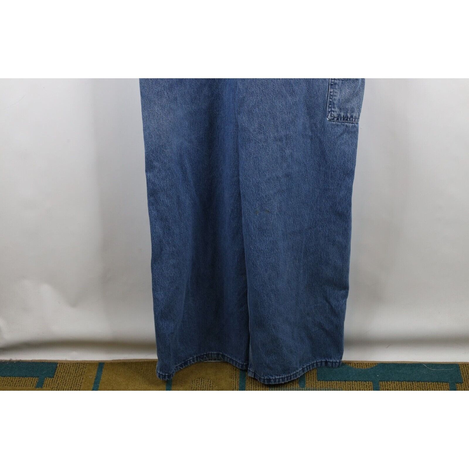 Carhartt × Vintage Vintage Y2K Carhartt Distressed Spell Out Denim Overalls Size US 42 / EU 58 - 23 Thumbnail