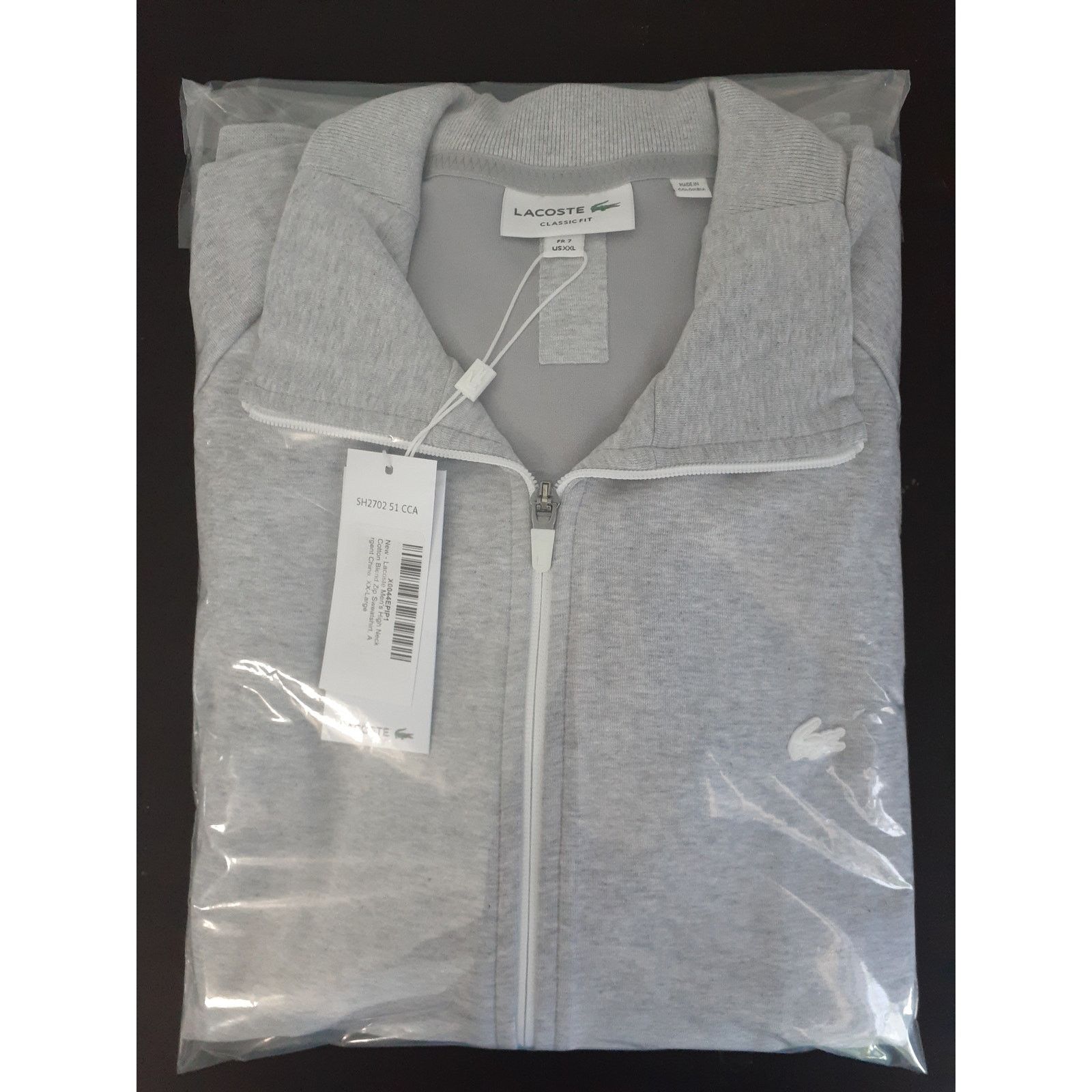 Lacoste Lacoste Men's Ls Full Zip Active Double Face Sweatshirt 2XL Size US XXL / EU 58 / 5 - 2 Thumbnail