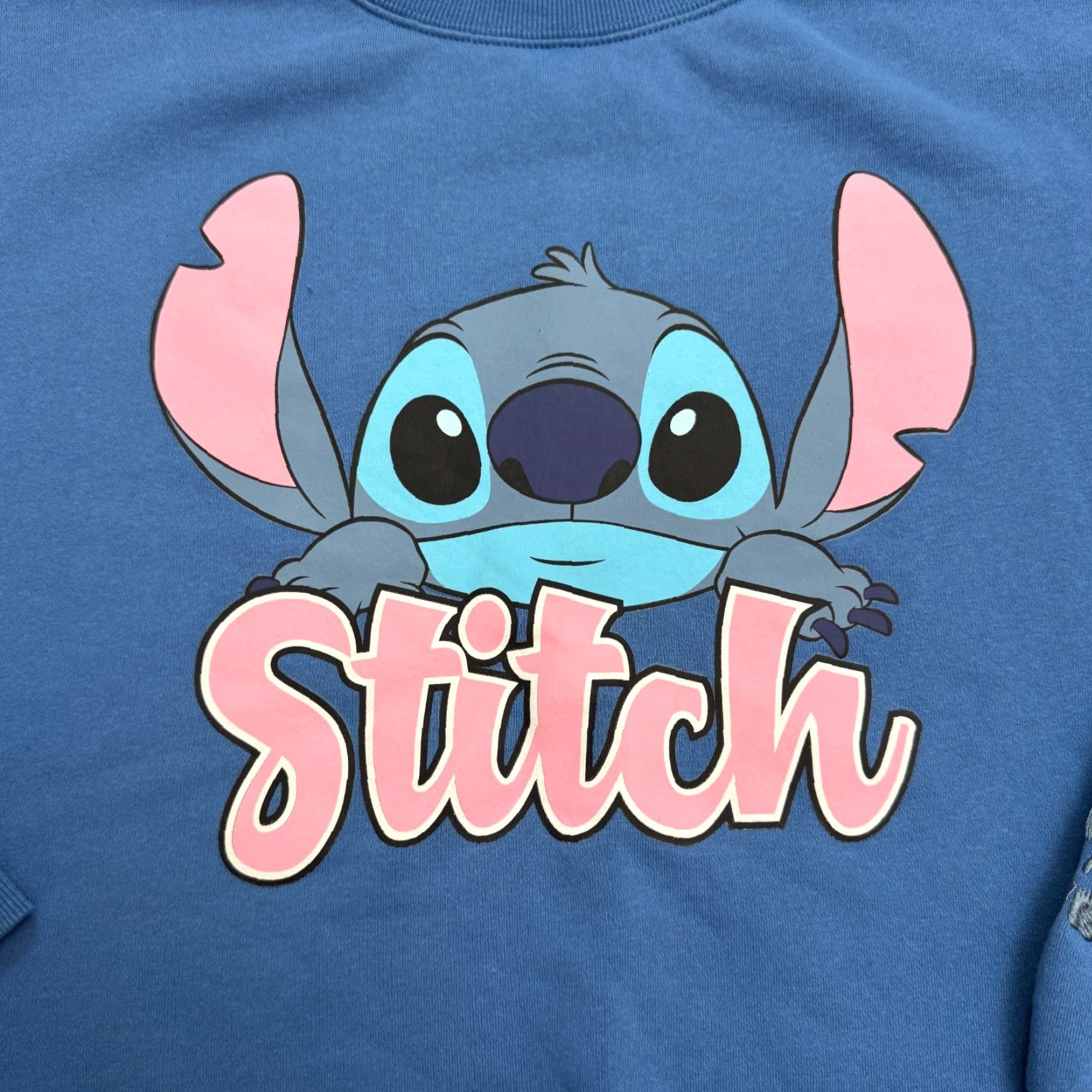 Disney Disney Stitch Embroidered Pullover Sweatshirt Womens XS Blue Stitch Graphic Crew Neck Activewear Casual Streetwear Cartoon TV & Movie Characters Size XS / US 0-2 / IT 36-38 - 3 Thumbnail