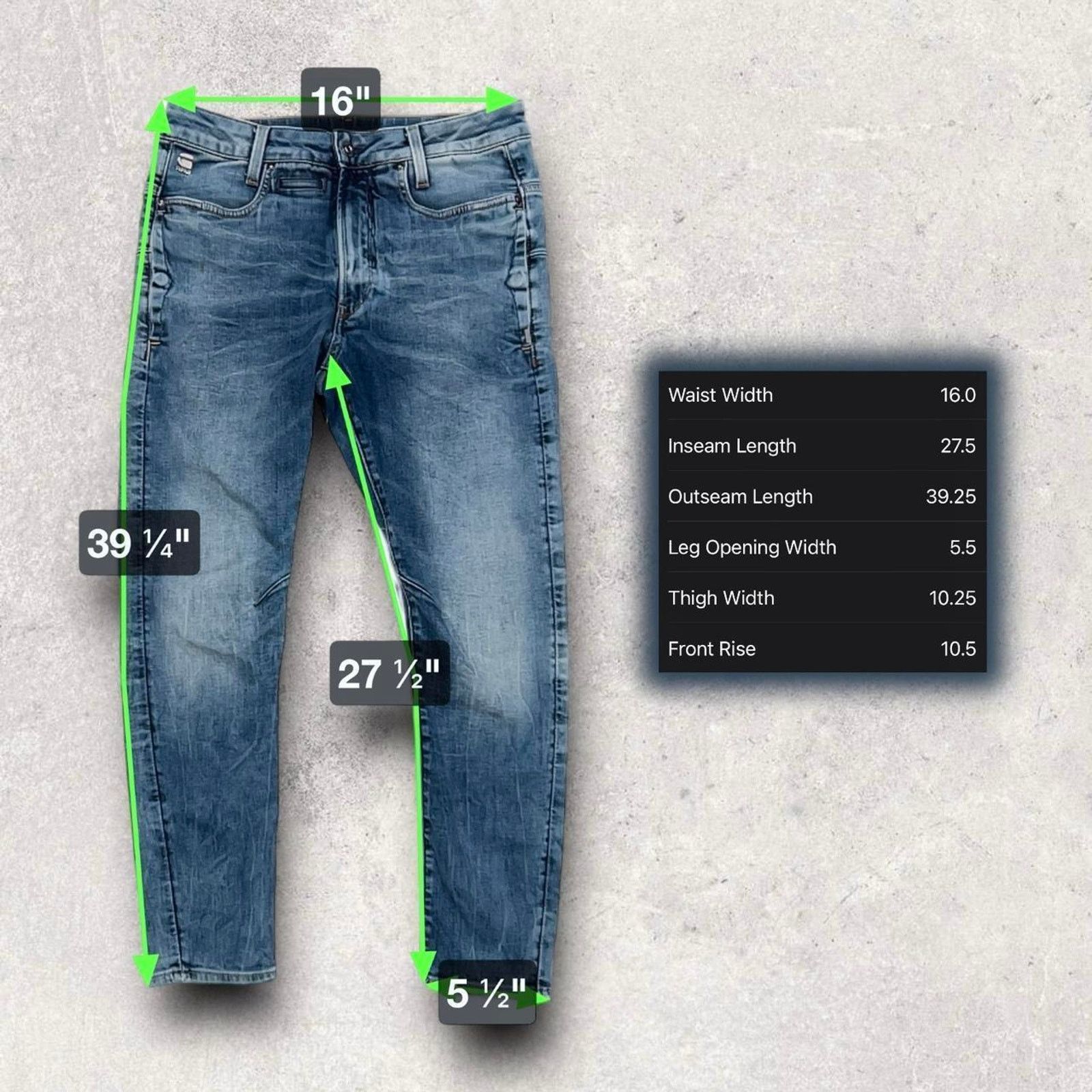 Other G-Star Raw D-Staq 3D Slim Fit Men’s Blue Jeans Size US 30 / EU 46 - 6 Thumbnail