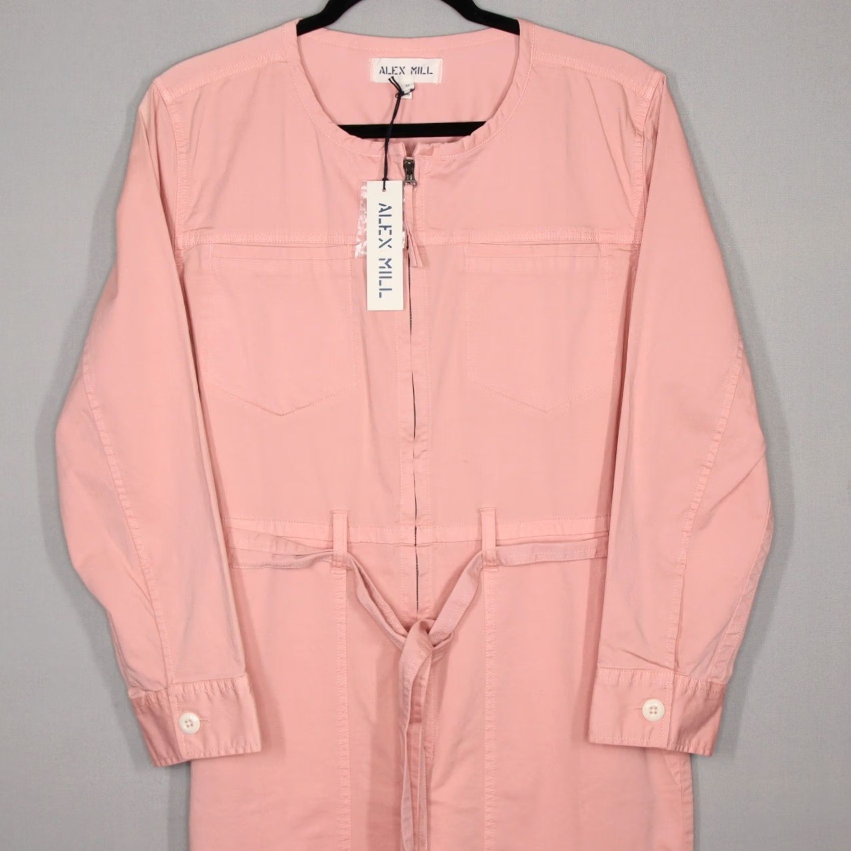 Alex Mill Alex Mill Jumpsuit Size S Misty Rose Long Sleeve Utility Cotton Twill Casual Women Belt Size S / US 4 / IT 40 - 3 Thumbnail