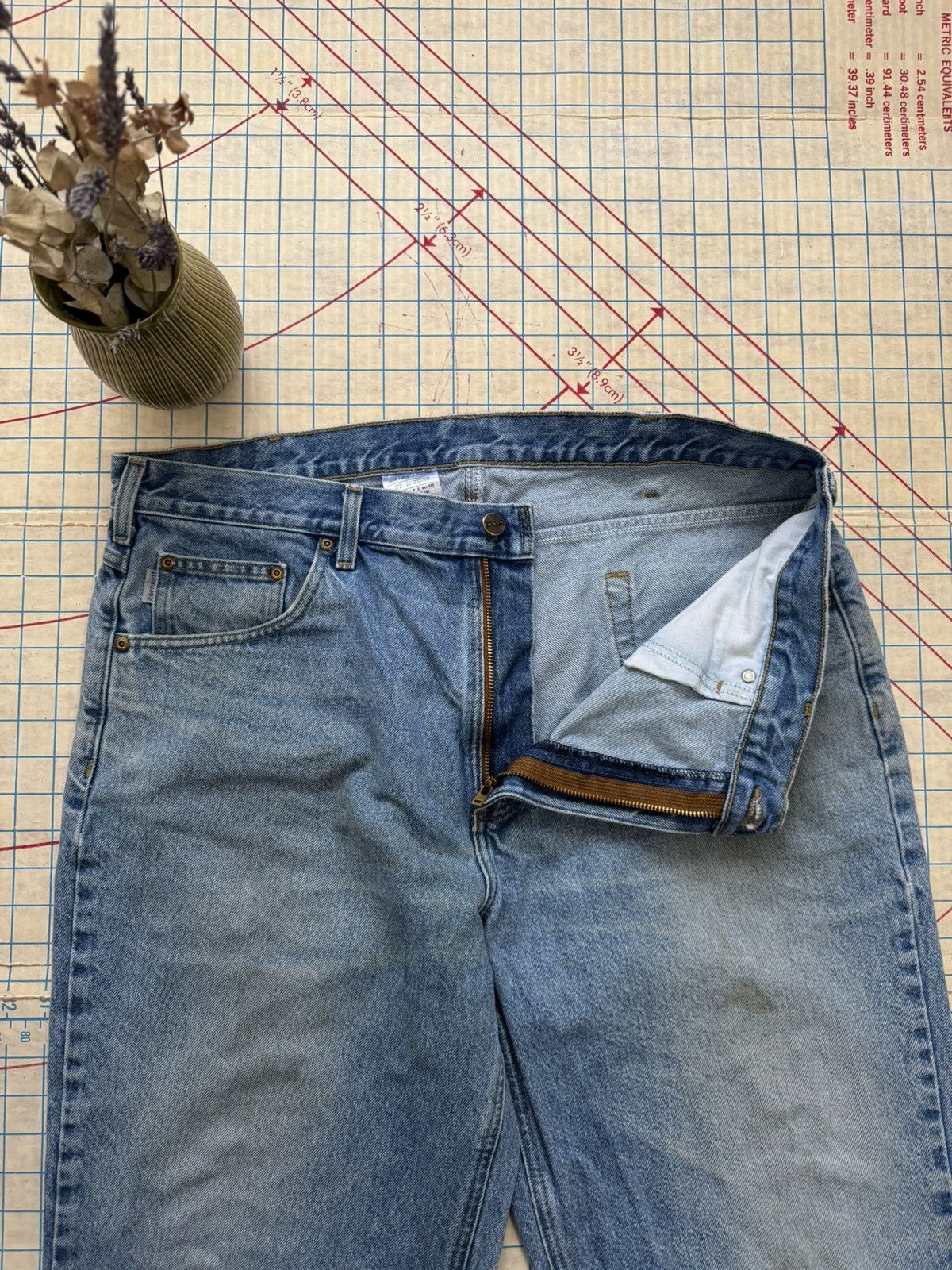 Carhartt Carhartt Light Wash Denim Mens Size 40x30 Workwear Pants Size US 40 / EU 56 - 7 Thumbnail