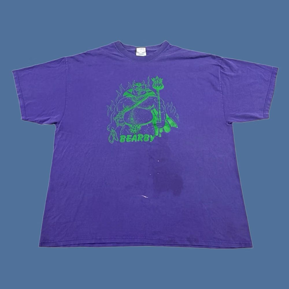 Hanes VINTAGE Bearby Kinky Bear Demon Shirt Mens 2XL Purple Hanes Y2K Graphic Print Rare Size US XXL / EU 58 / 5 - 1 Thumbnail