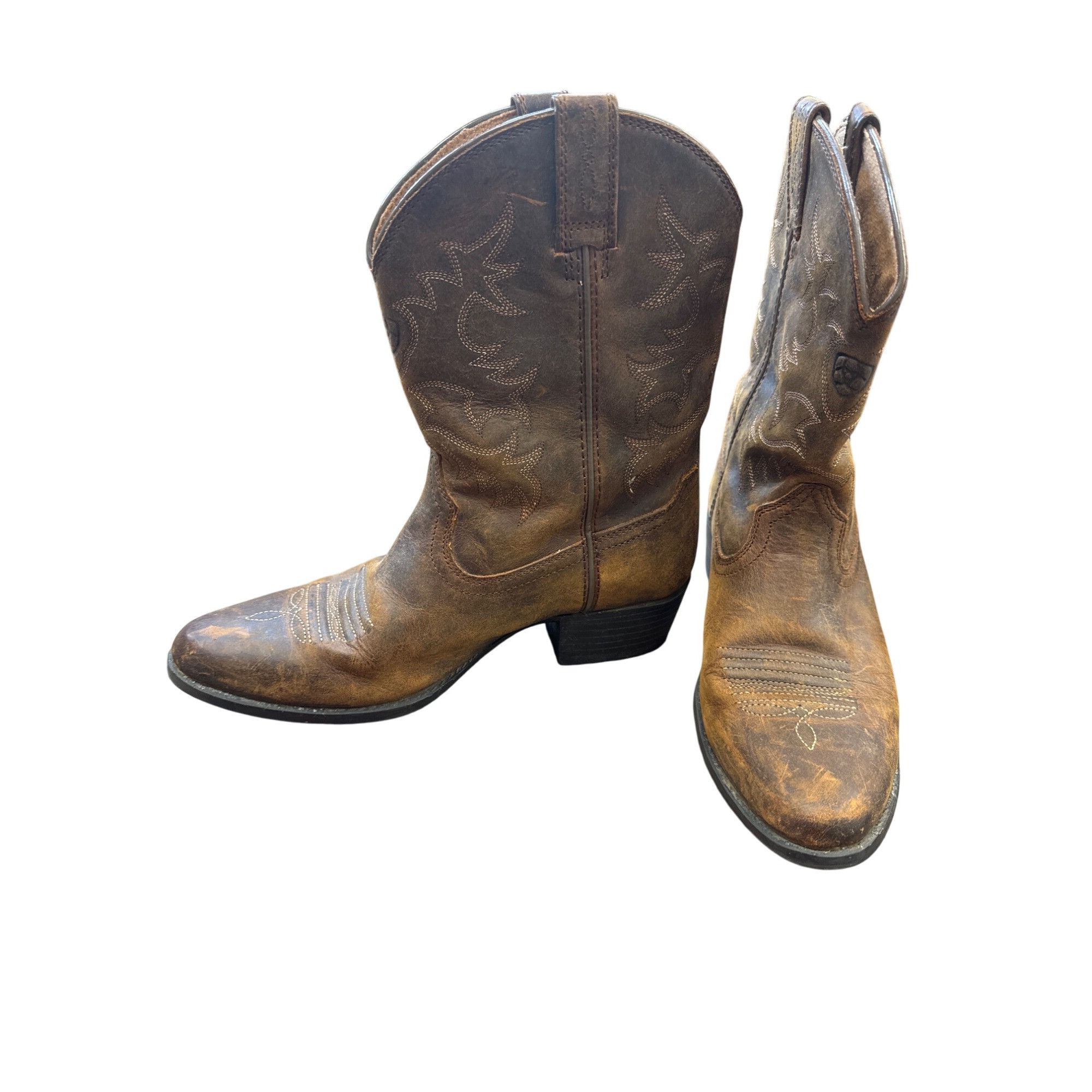 Ariat Ariat Womens Ankle Leather Western Boots Size 4 SKU 6851 Size US 4 / IT 34 - 2 Thumbnail