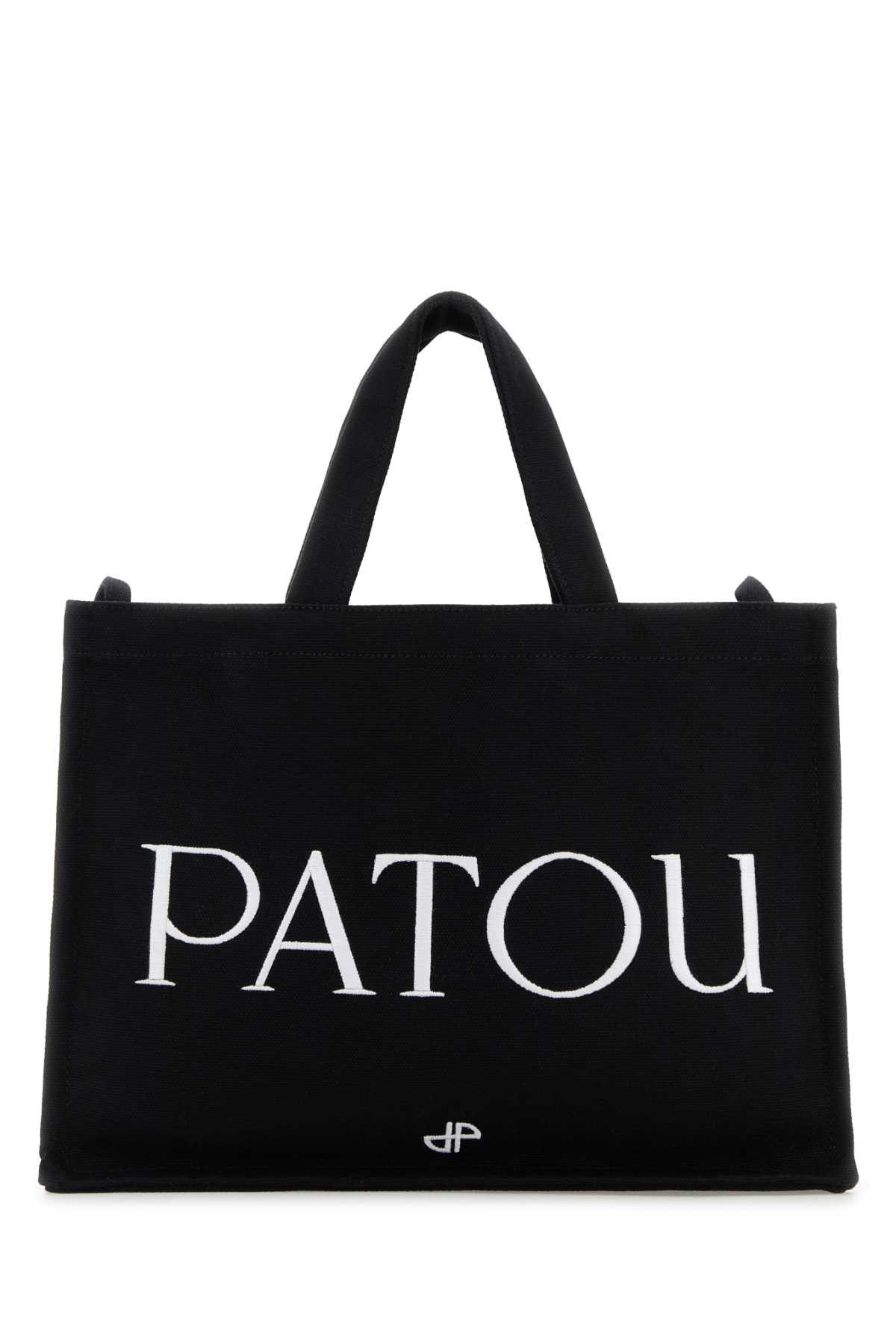 Patou Black Canvas Shopping Bag Size ONE SIZE - 1 Thumbnail