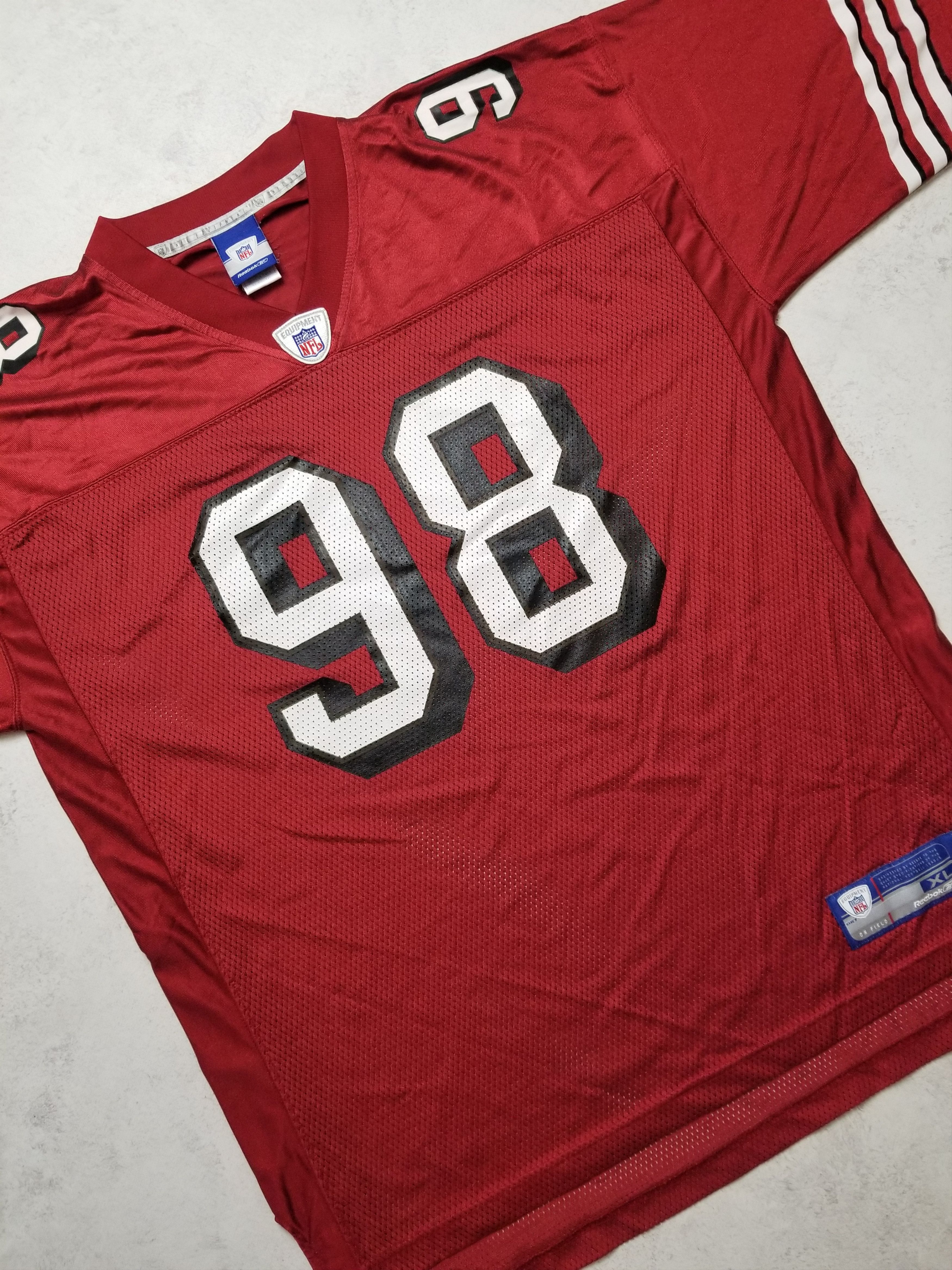 Reebok VTG San Francisco 49ers Julian Peterson #98 NFL Jersey Size US XL / EU 56 / 4 - 10 Thumbnail