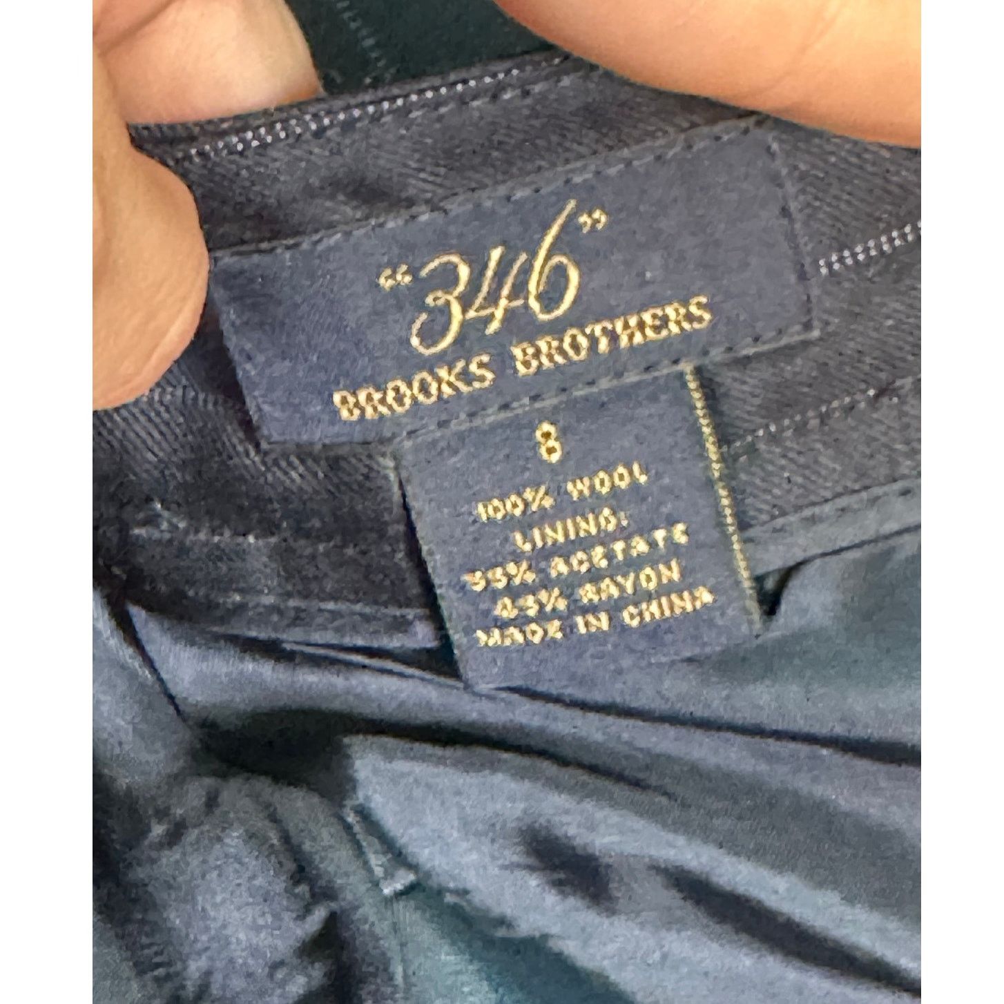 Brooks Brothers Brooks Brothers navy blue pinstripes suit skirt size 8 Size 30" / US 8 / IT 44 - 3 Thumbnail