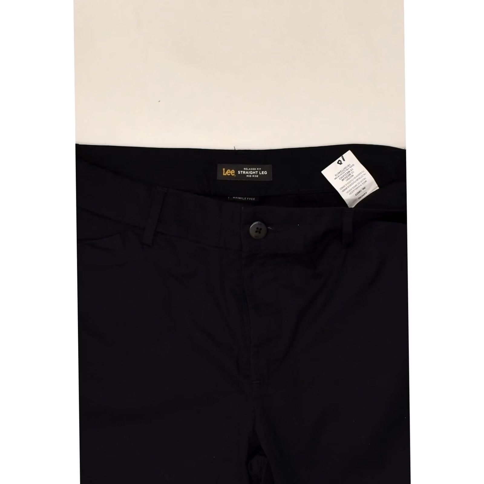 Lee LEE Womens Mid Rise Straight Casual Trousers US 10 Large W32 L30 Blue AP28 Size 36" / US 14 / IT 50 - 3 Thumbnail