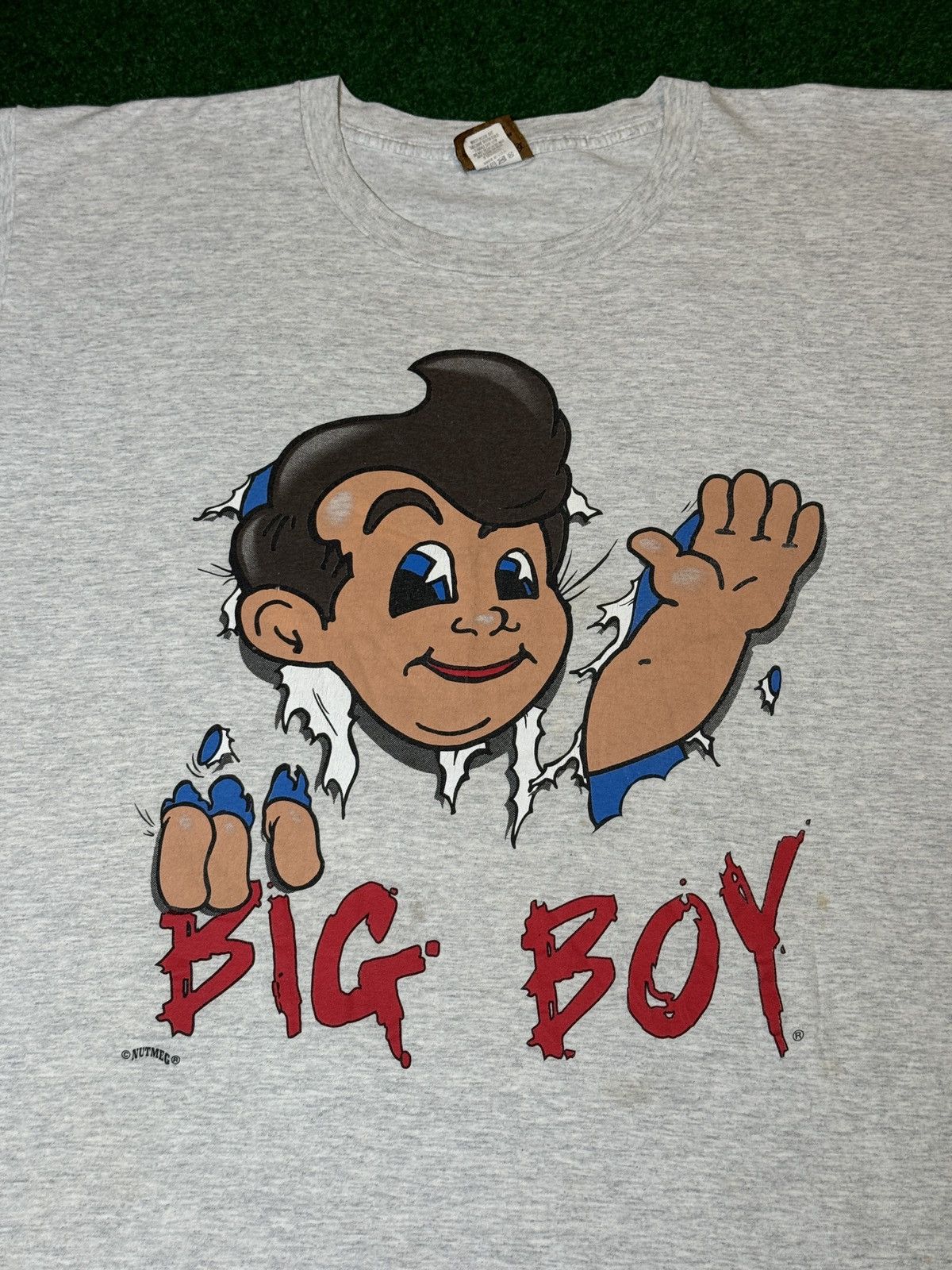 Nutmeg × Vintage Vintage 90s Big Boy Restaurant Break Through T Shirt Size US XL / EU 56 / 4 - 2 Thumbnail