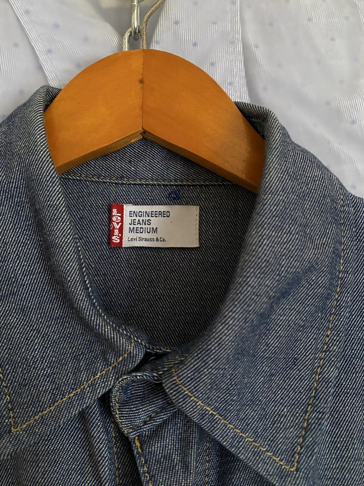 Levi's Vintage Clothing Vintage Levis Engineered Blue Silver Shirt Size US S / EU 44-46 / 1 - 4 Thumbnail