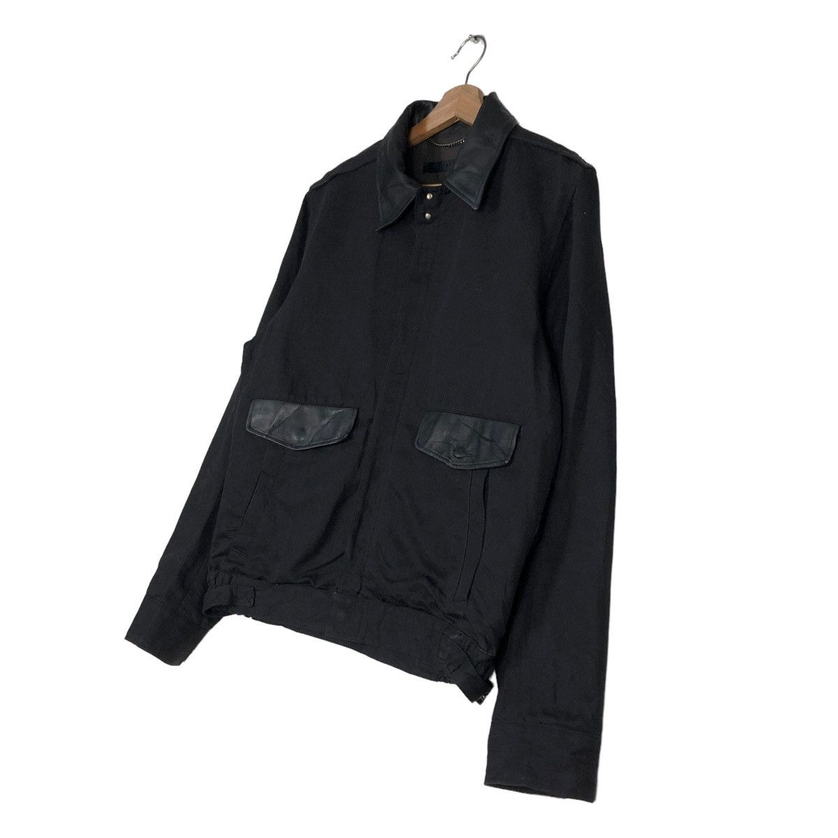 Japanese Brand BIKER JACKET LEATHER POCKET VIRUS JAPAN ISSEY MIYAKE DESIGN Size US S / EU 44-46 / 1 - 2 Thumbnail