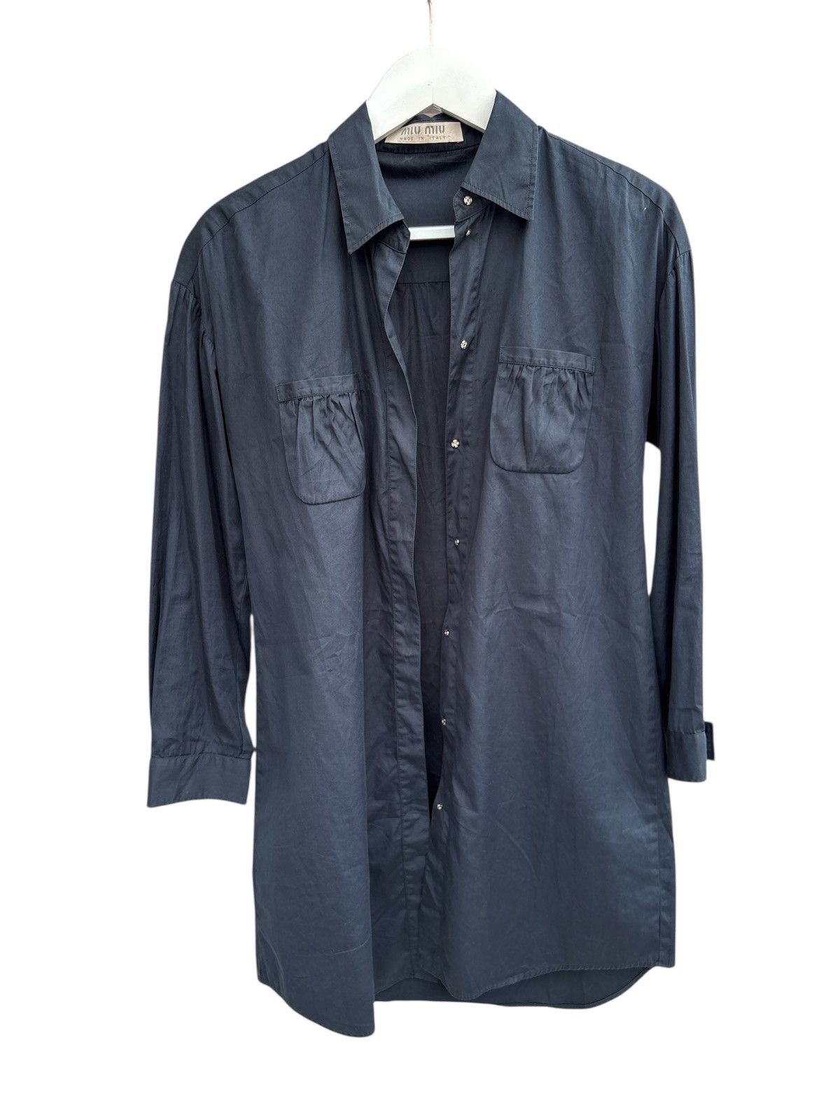 Miu Miu × Prada SS01 Miu Miu Long Shirt Size US S / EU 44-46 / 1 - 5 Thumbnail